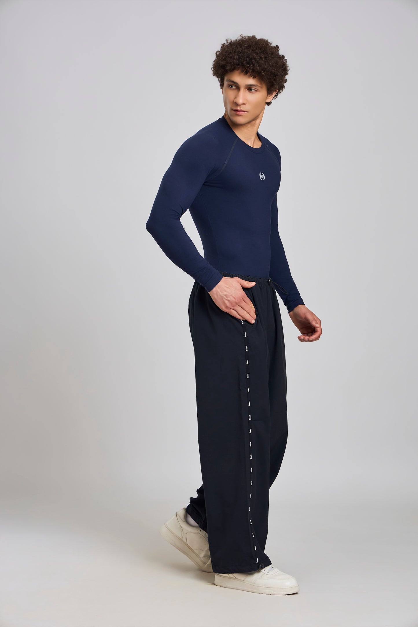 Bout Compression Full Sleeve Tee - Navy Blue