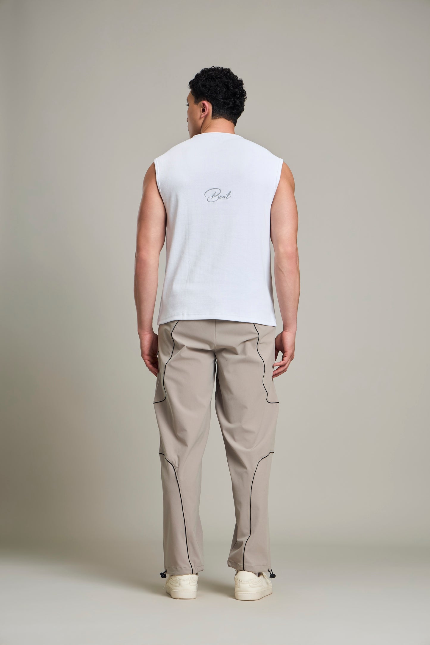 Bout Ribbed Muscle Tank - White