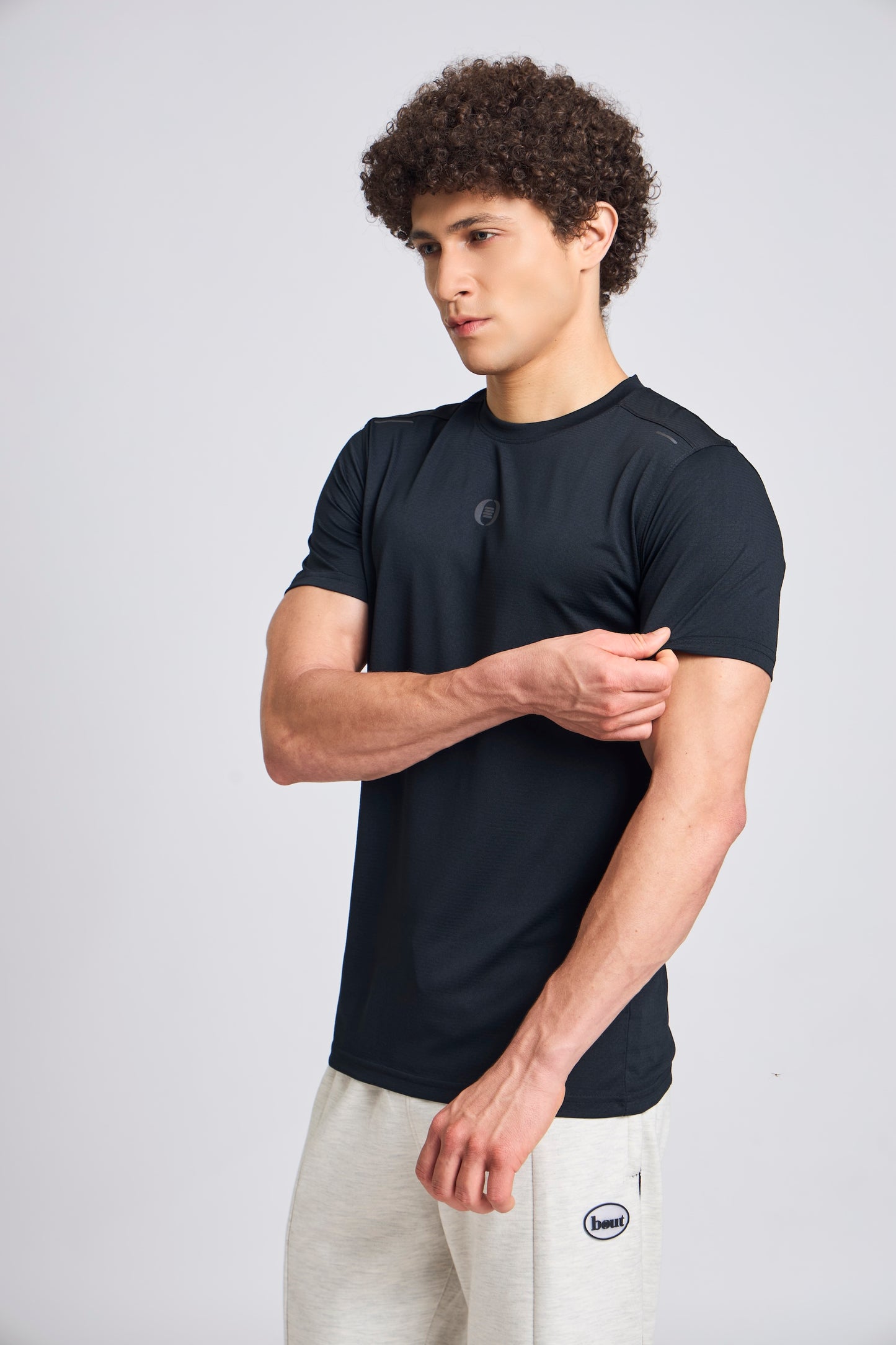 Bout Textured T-Shirt - Black