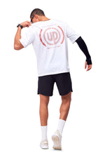 Bout Never Give Up Graphic Tee- White Round