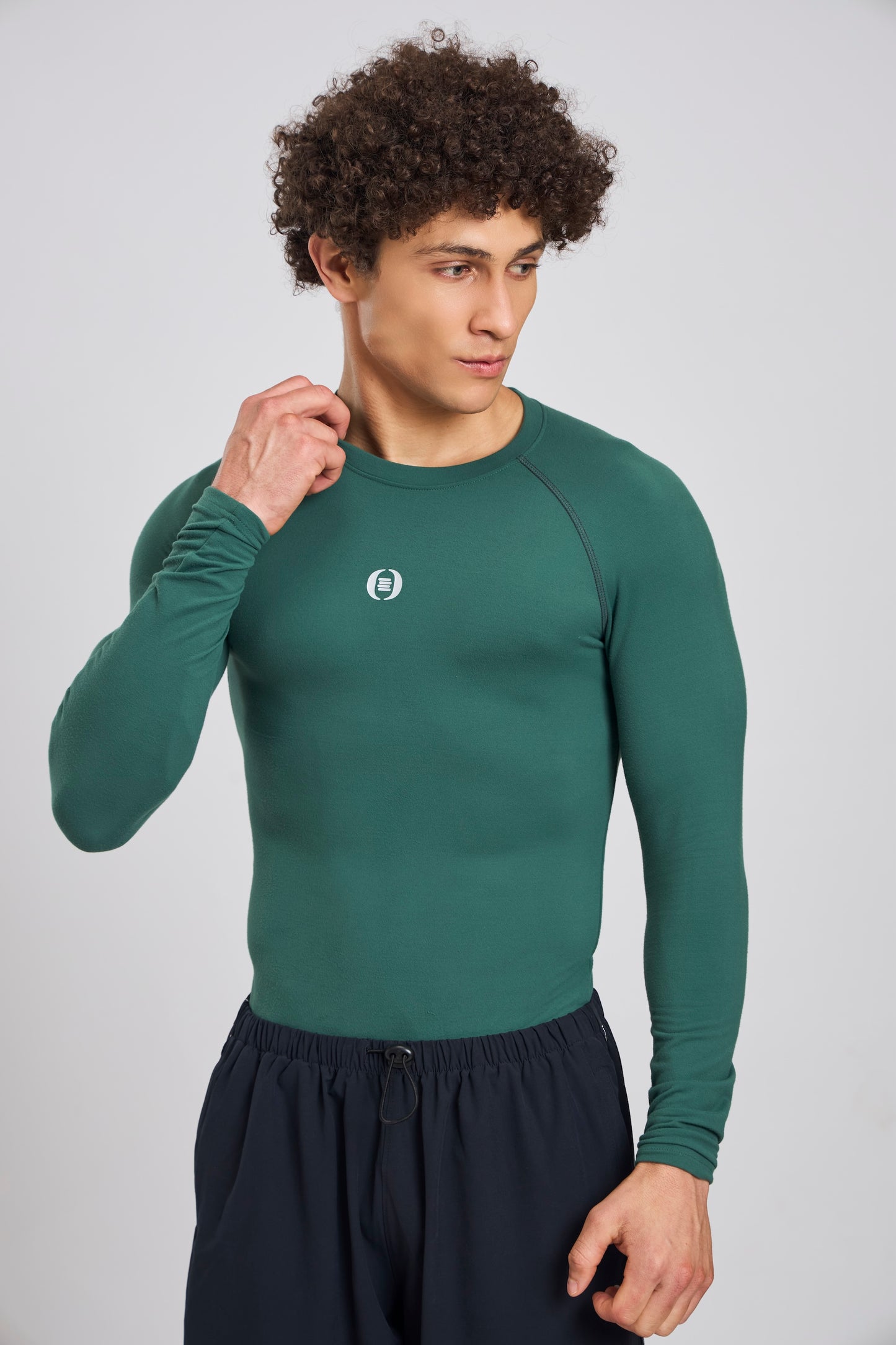 Bout Compression Full Sleeve Tee - Teal Olive