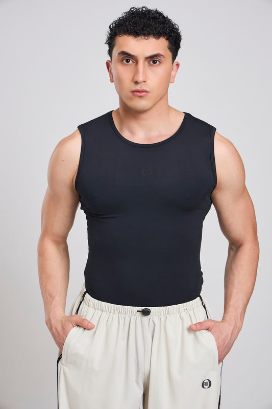 Bout Sleeveless Compression Vest - Black