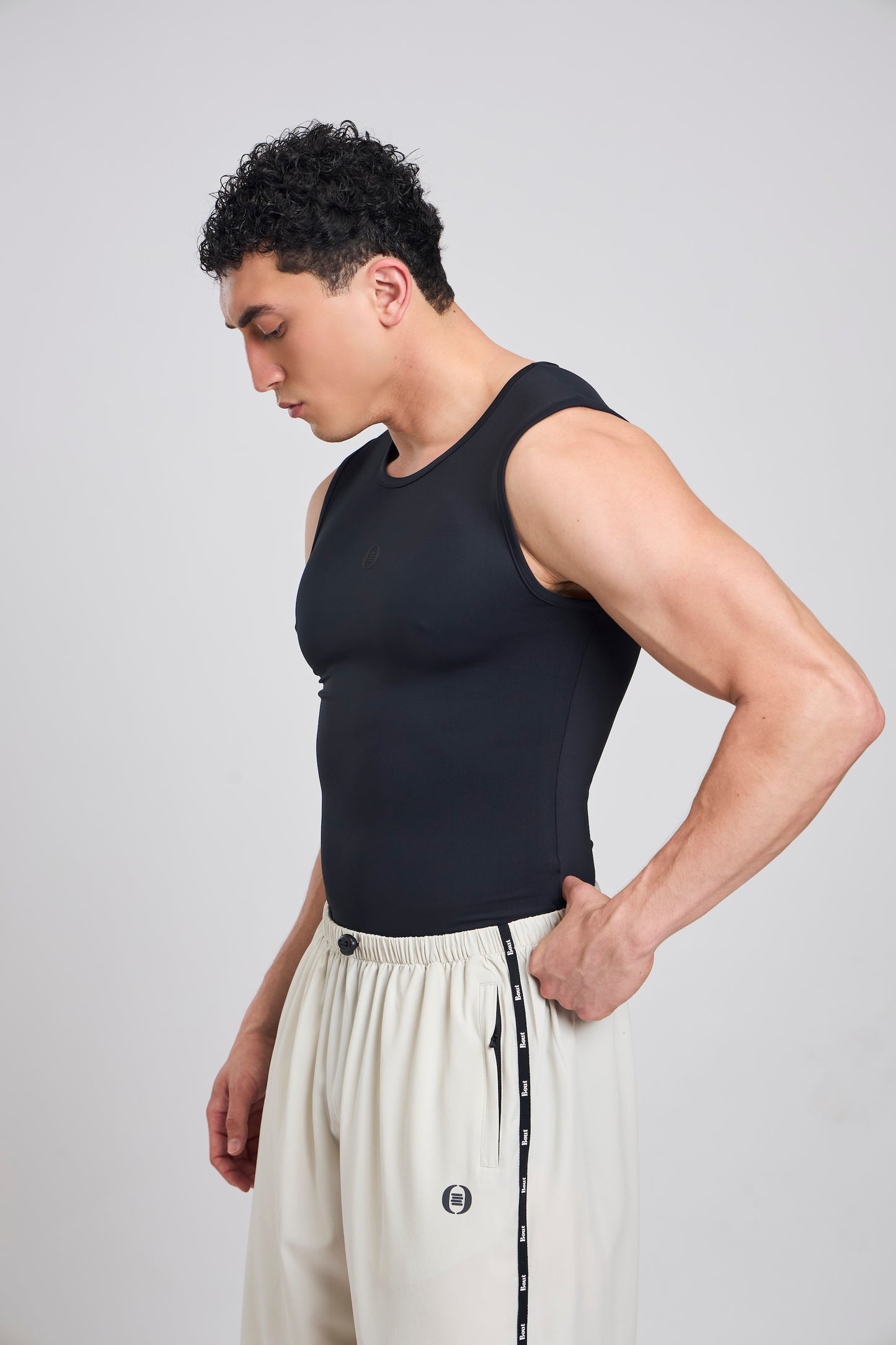 Bout Sleeveless Compression Vest - Black