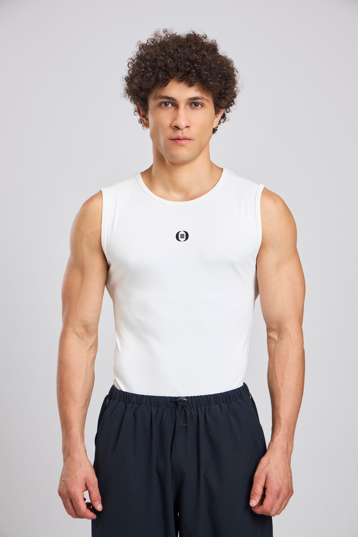 Bout Sleeveless Compression Vest - White