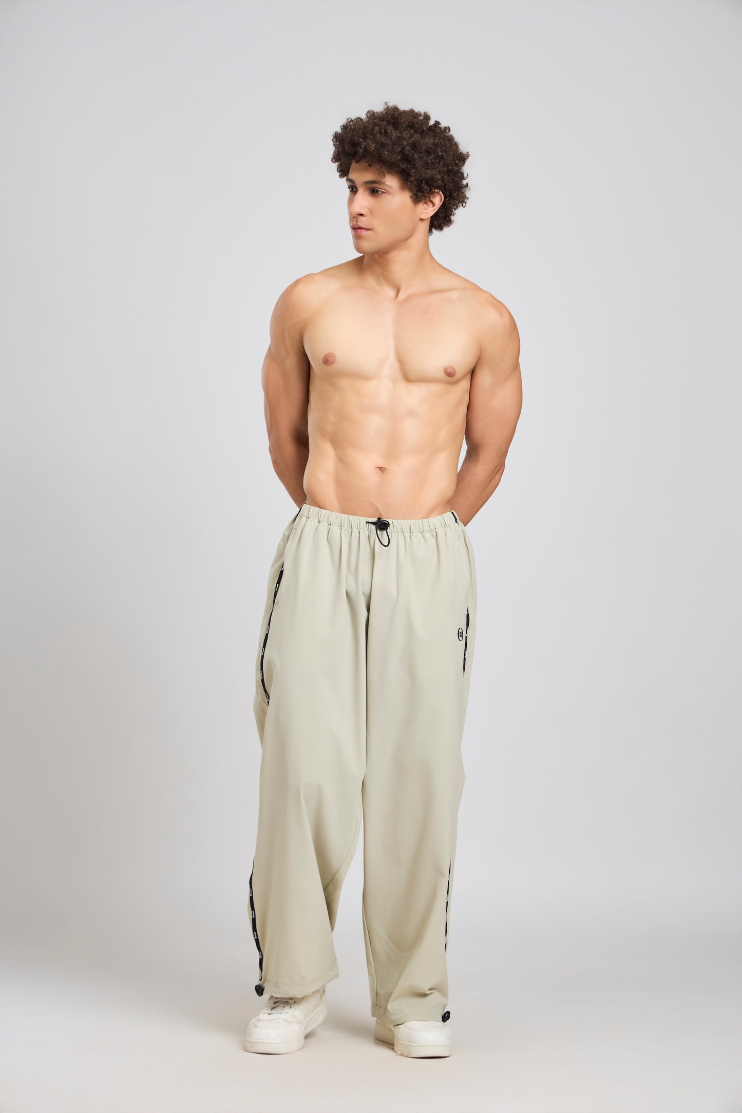 Bout Baggy Fit Training Pants - Sage Beige