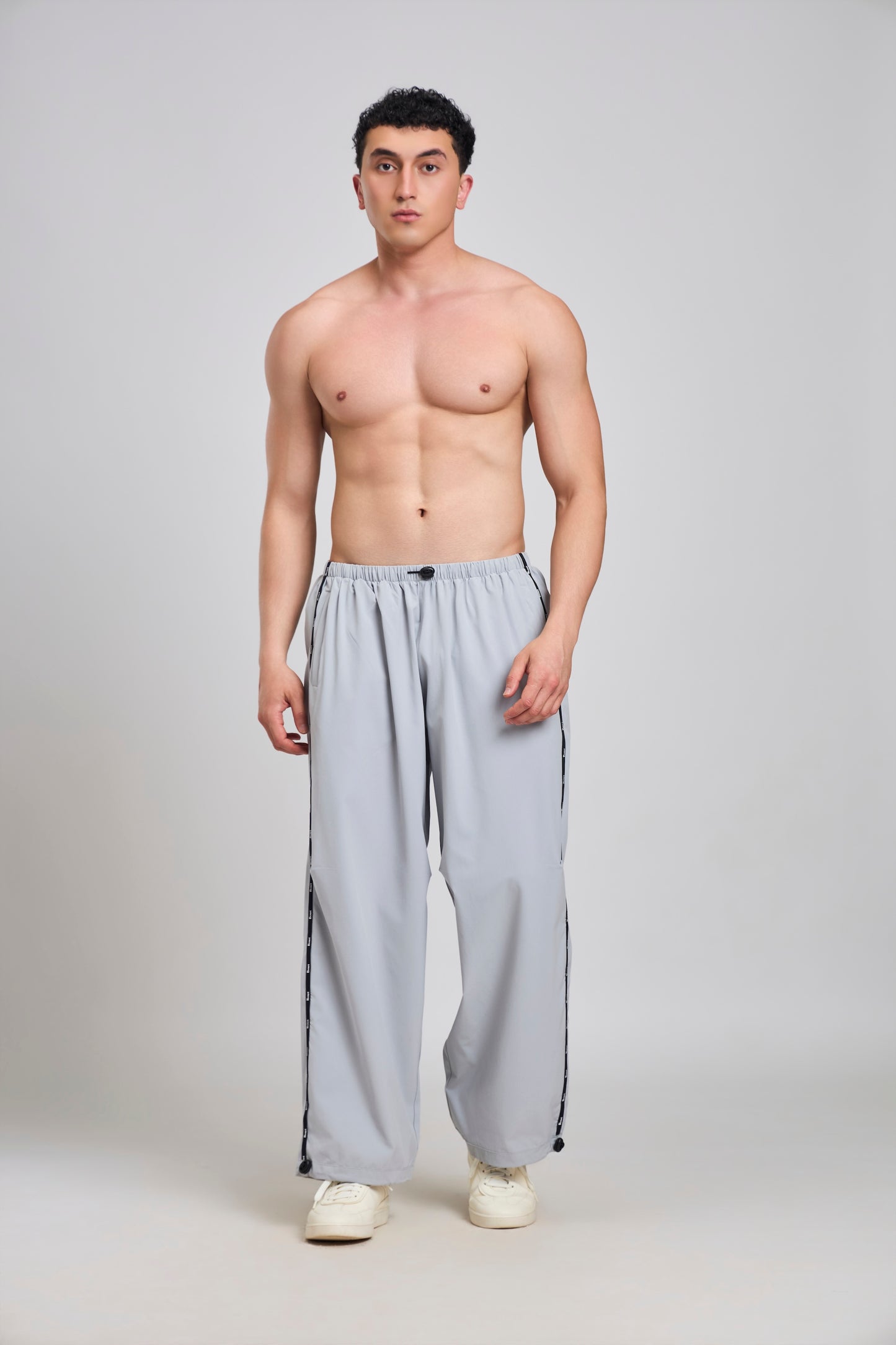 Bout Baggy Fit Training Pants - Light Grey