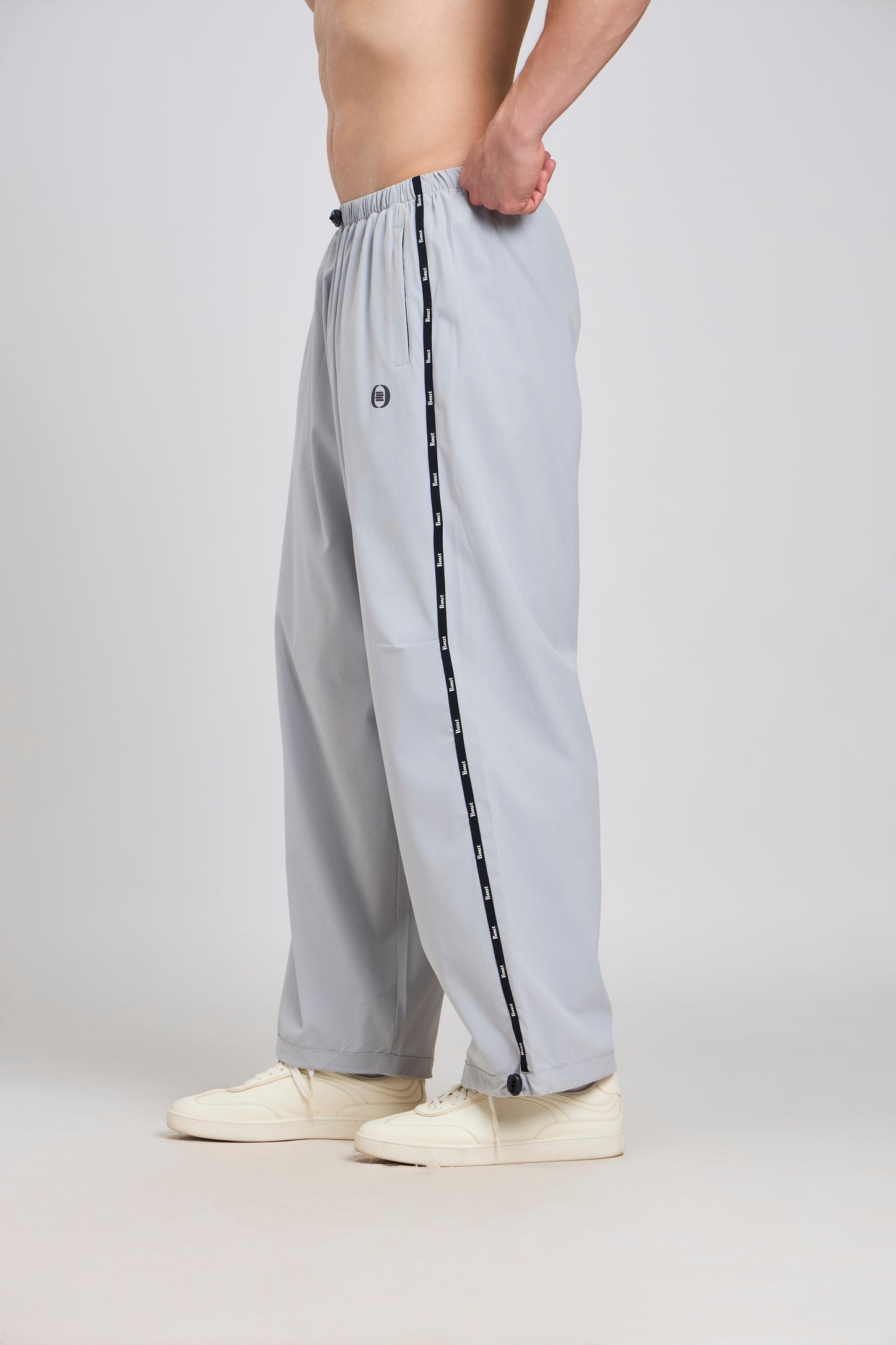 Bout Baggy Fit Training Pants - Light Grey