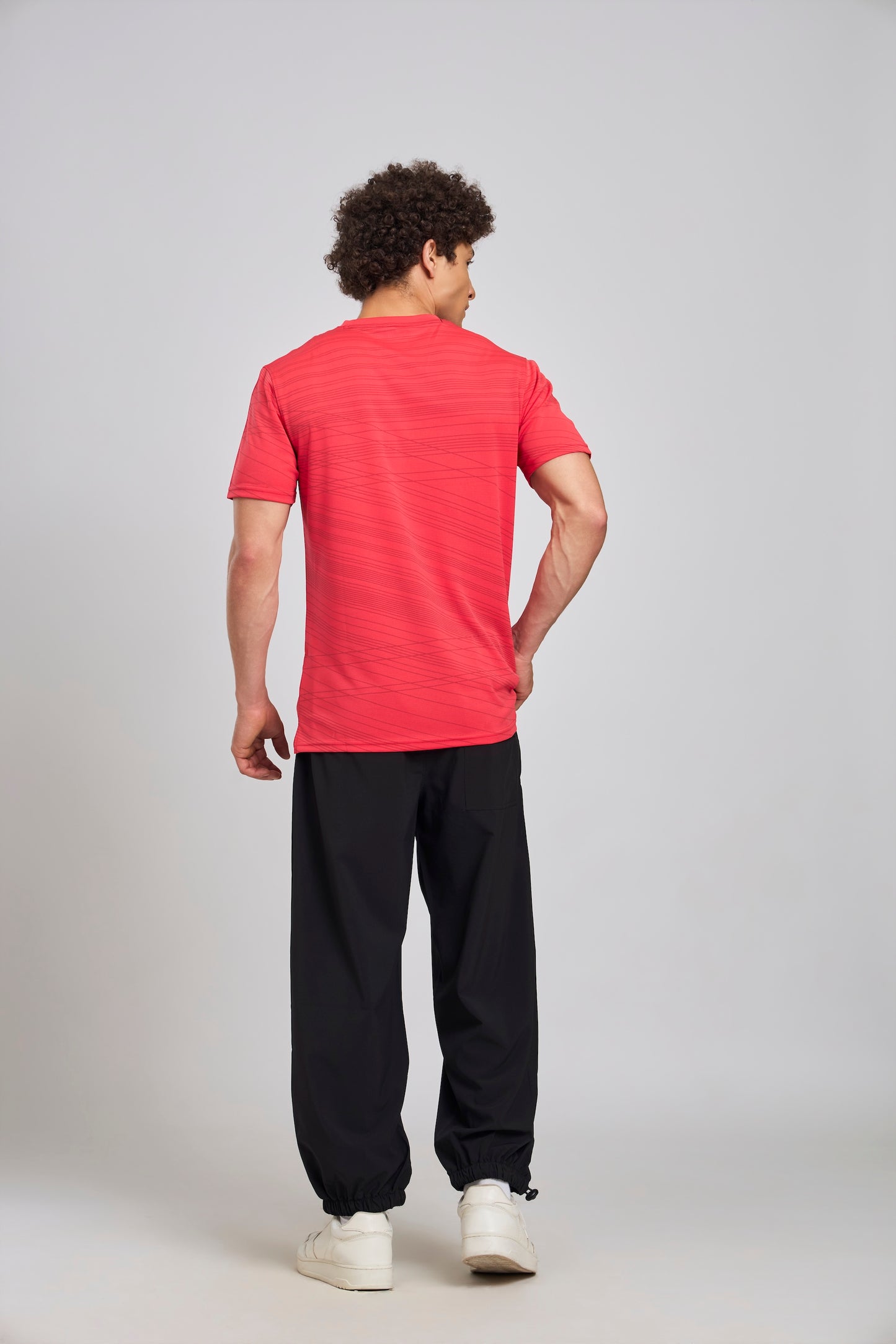 Bout Printed Active Tee - Coral Red