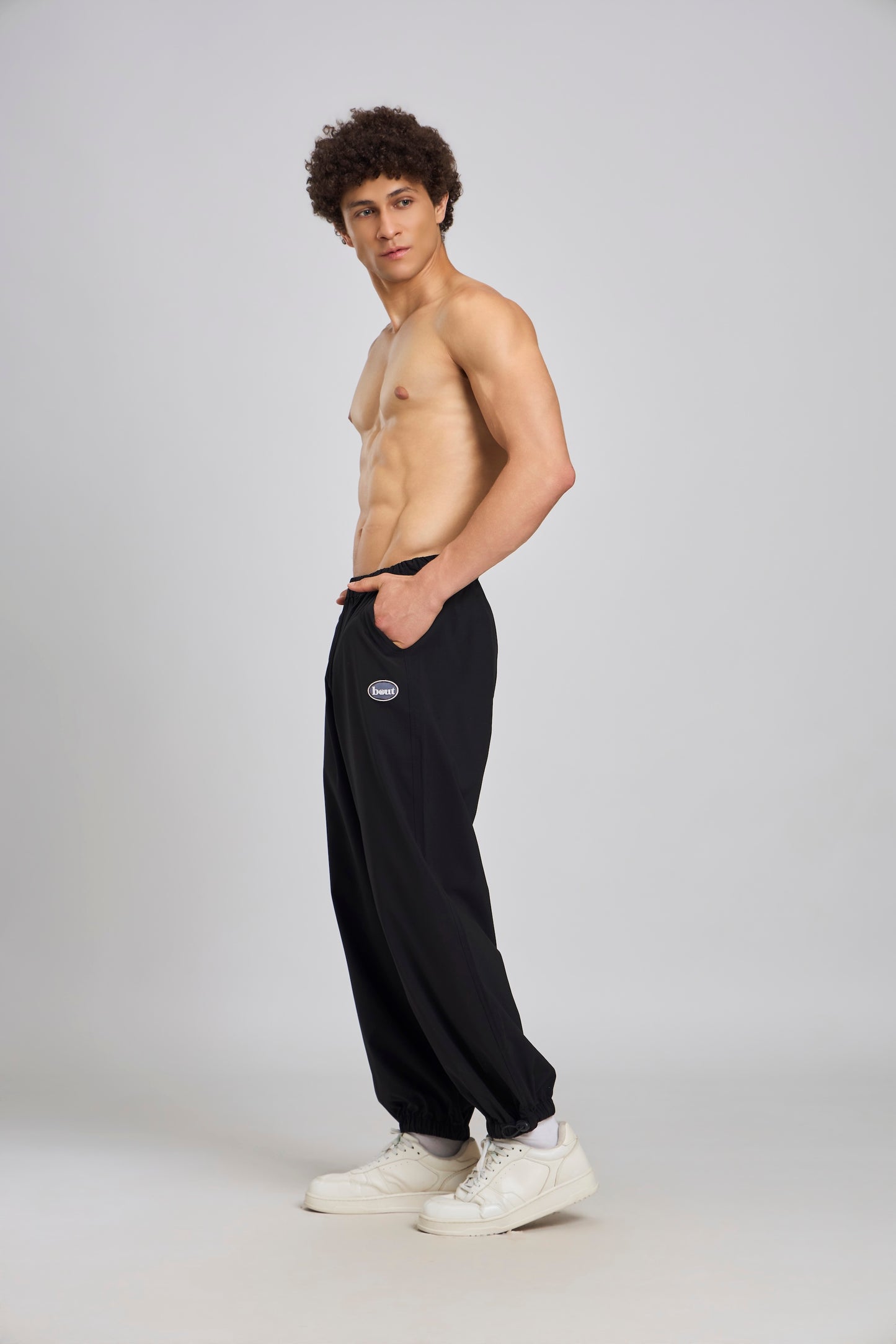 Bout Textured Harem Tracks - Black