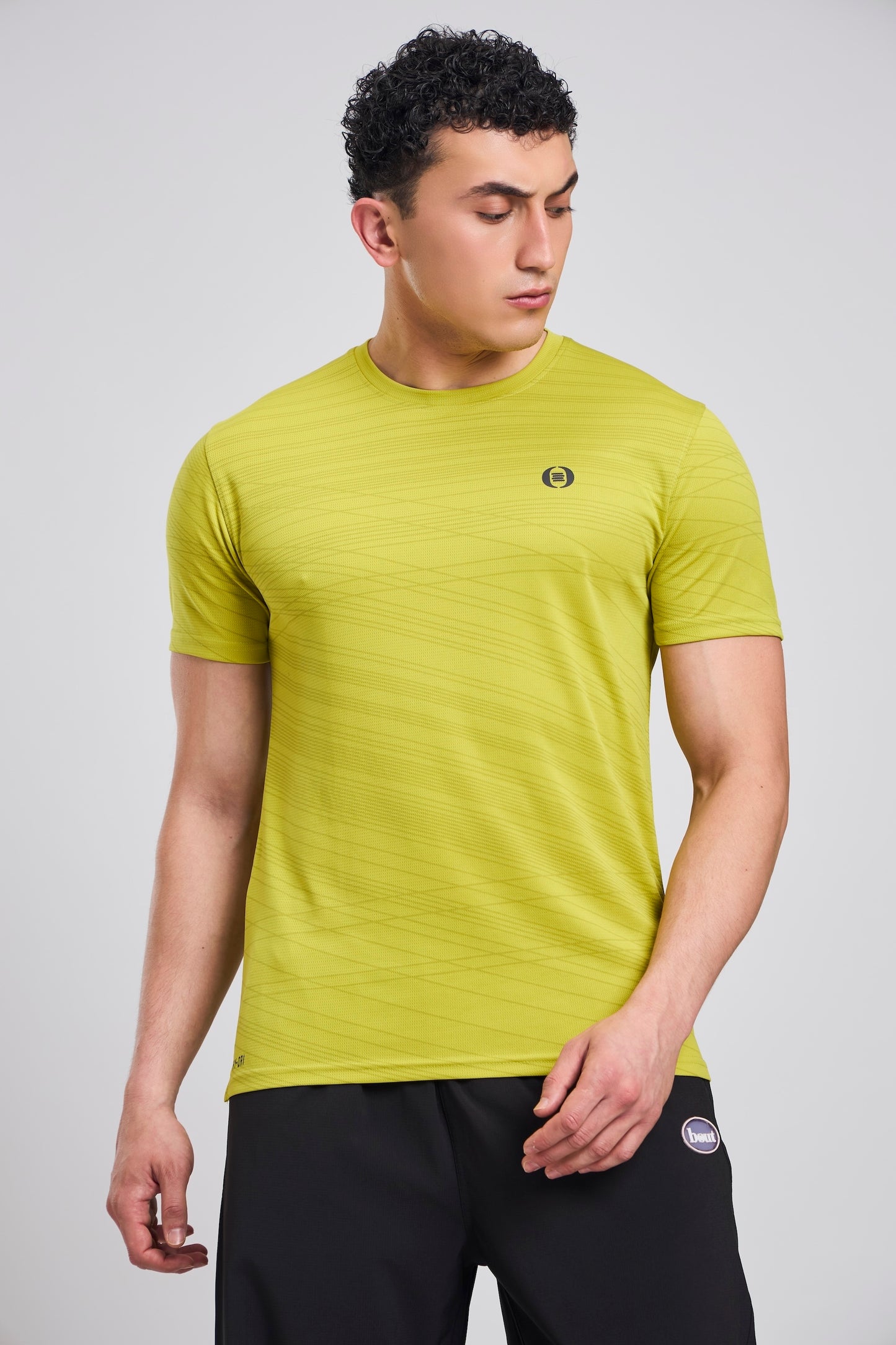 Bout Printed Active Tee - Lime Green
