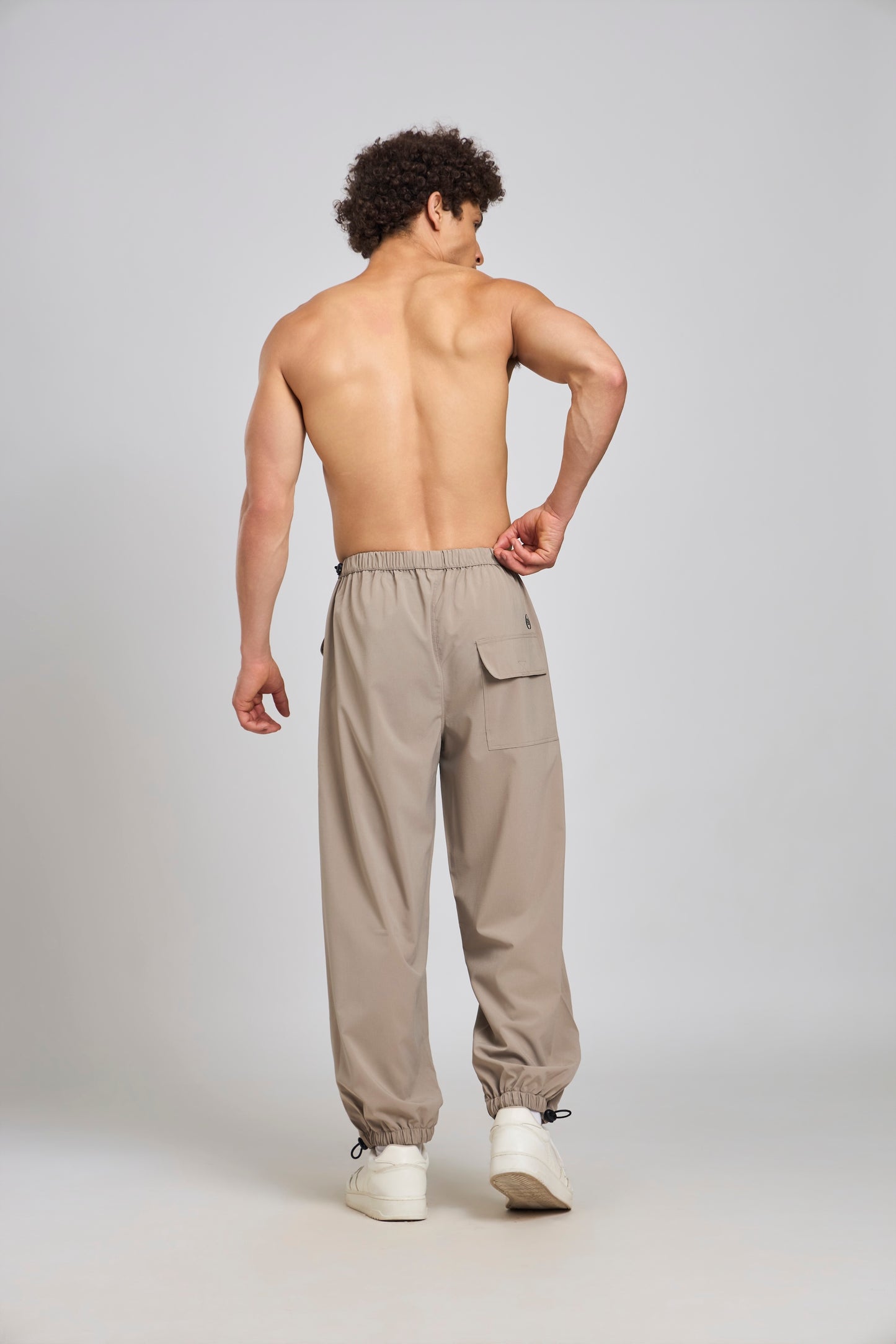 Bout Textured Harem Tracks - Stone Beige