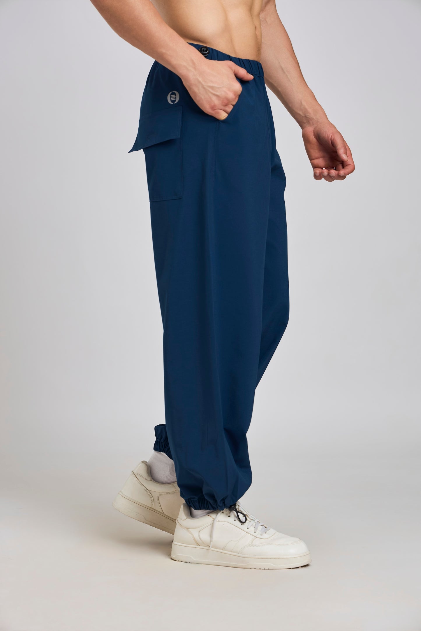 Bout Textured Harem Tracks - Navy Blue