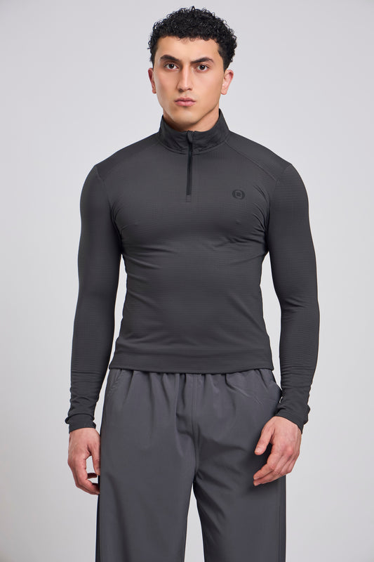 Bout Half Zipper Pullover - Grey