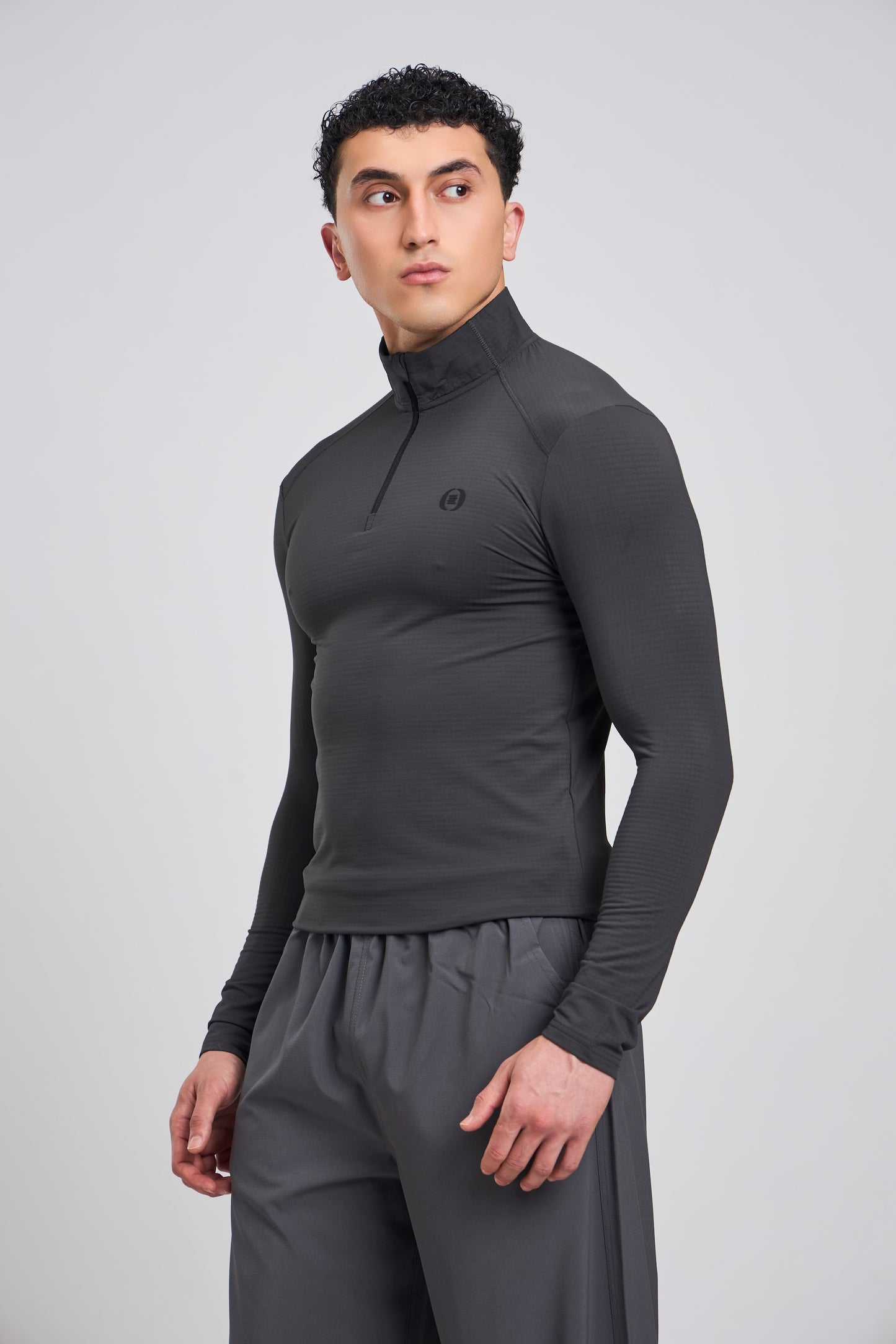 Bout Half Zipper Pullover - Grey