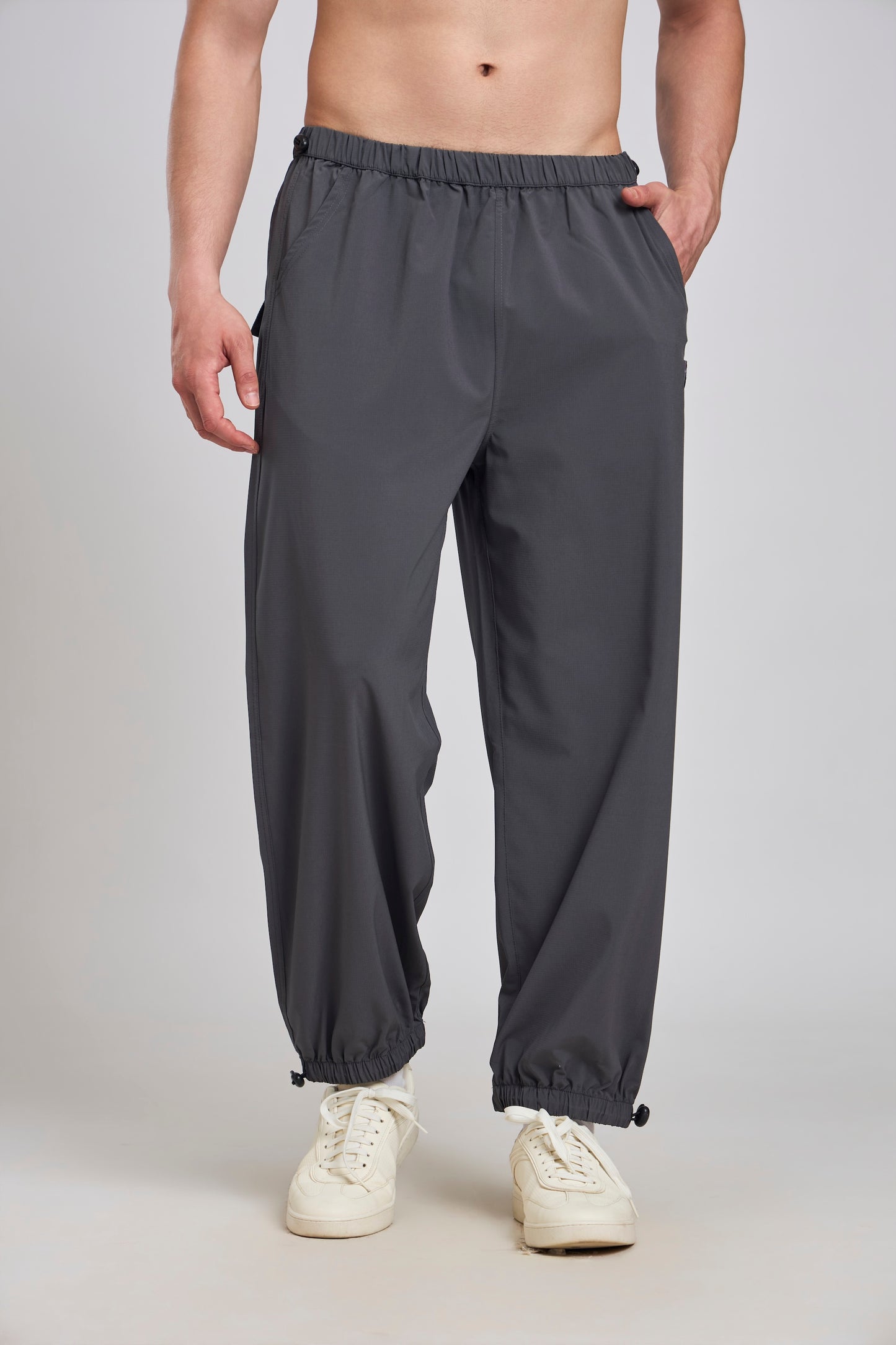 Bout Textured Harem Tracks - Charcoal Grey
