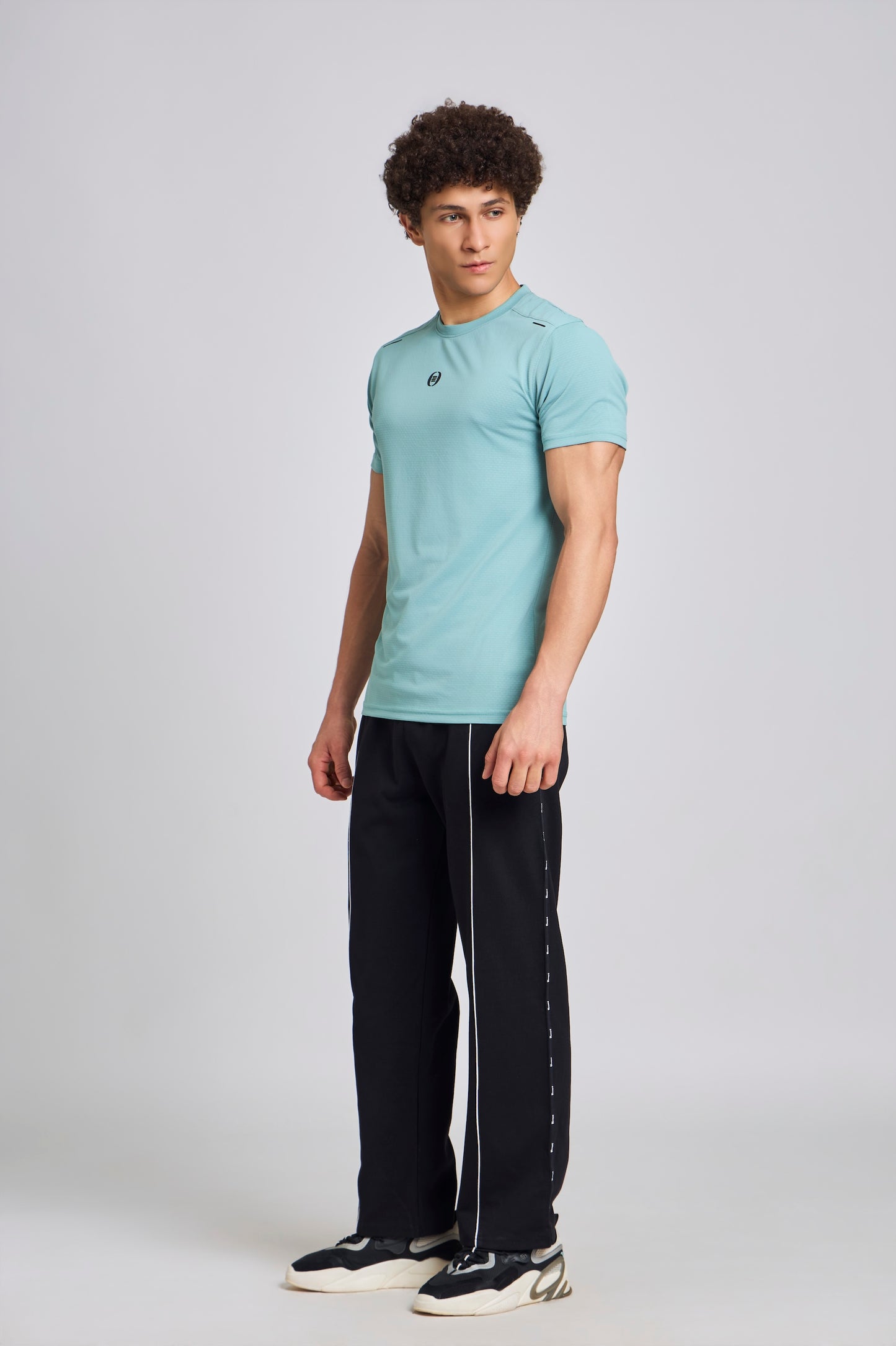 Bout Textured T-Shirt - Teal Blue