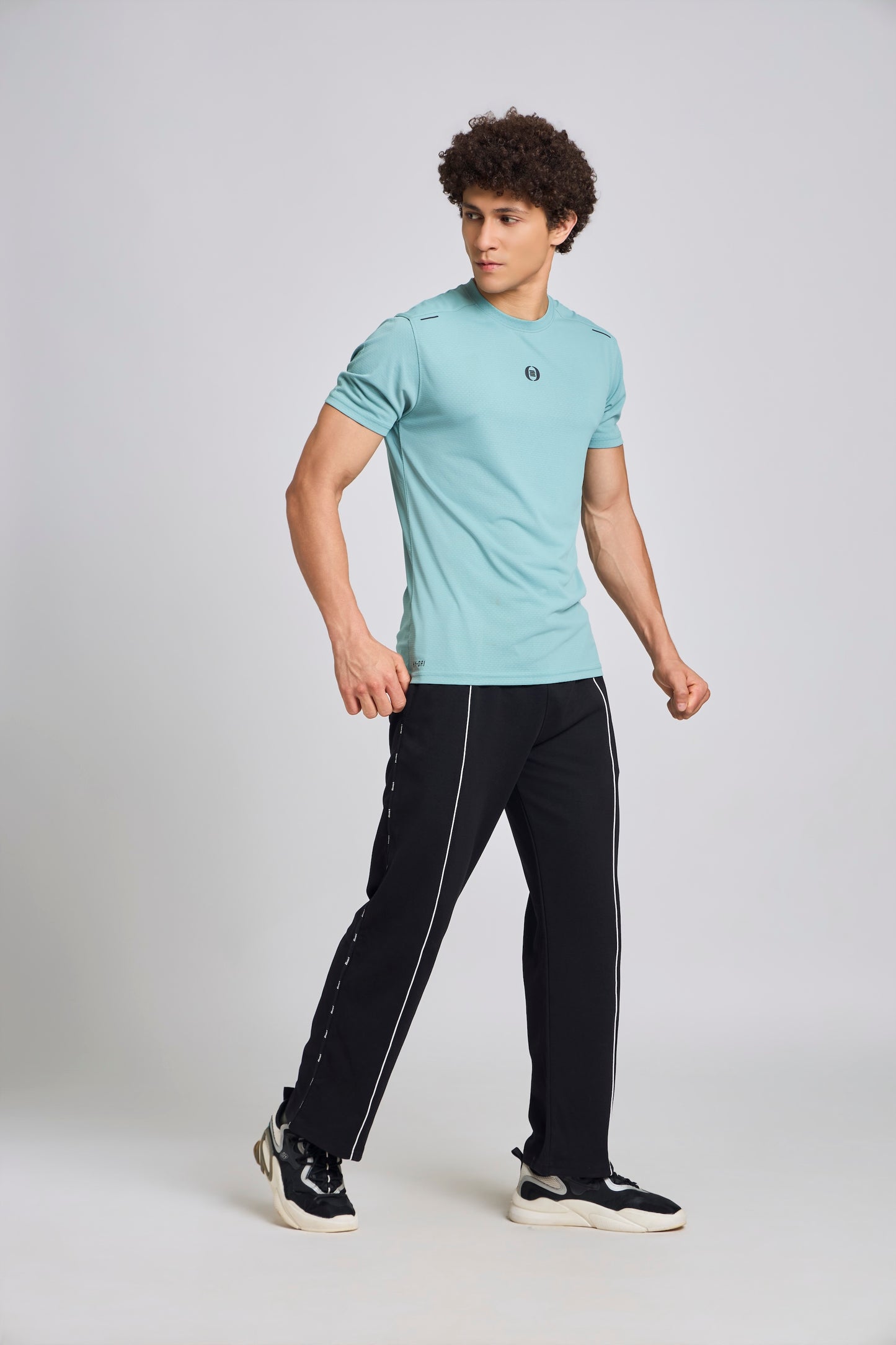 Bout Textured T-Shirt - Teal Blue
