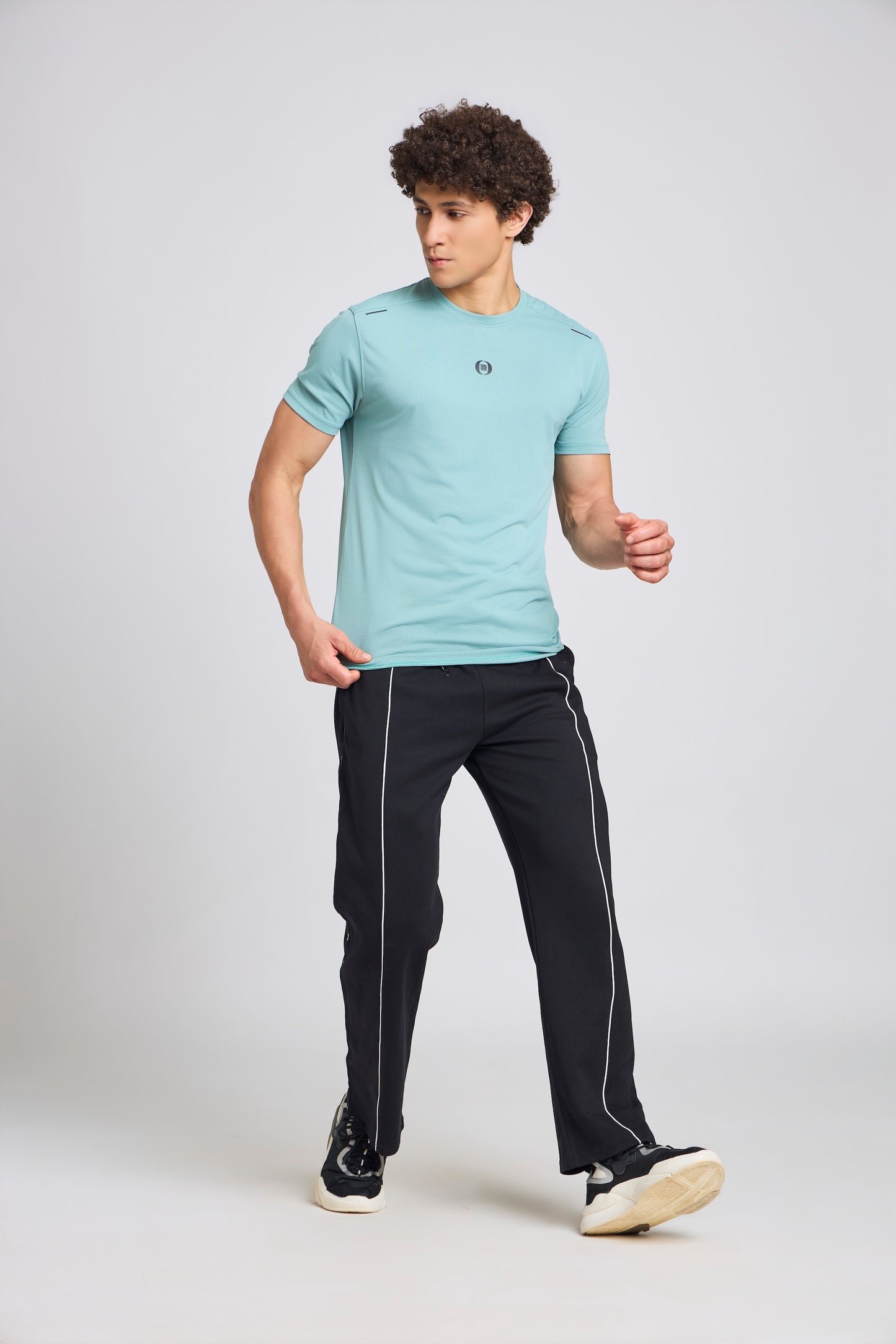 Bout Textured T-Shirt - Teal Blue
