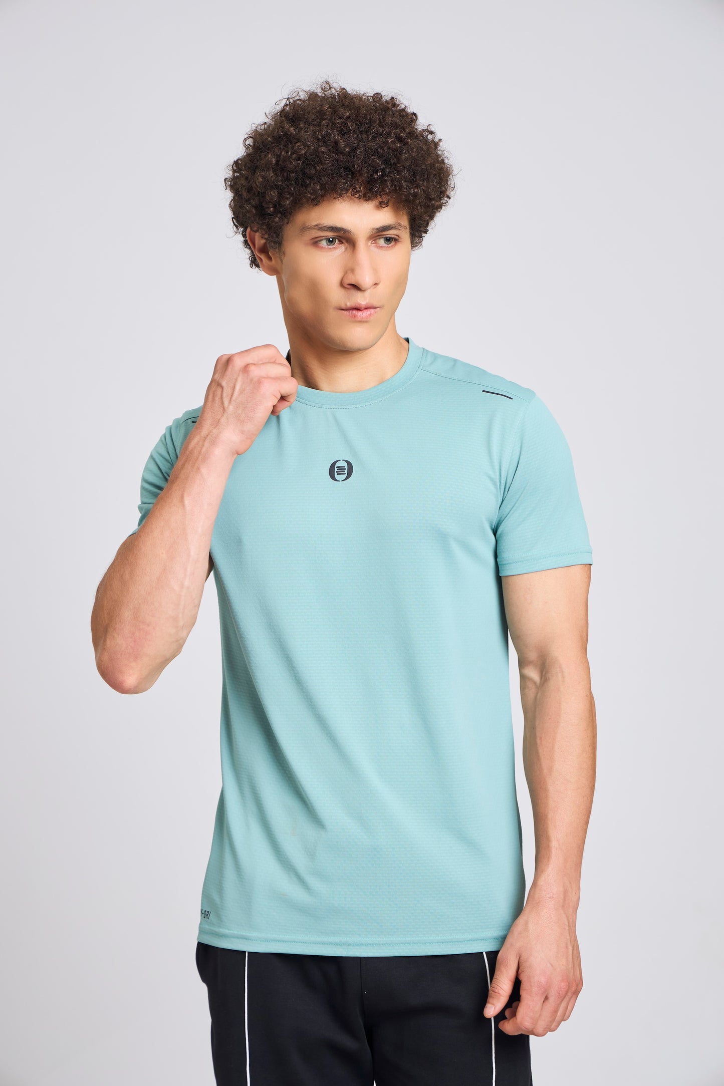 Bout Textured T-Shirt - Teal Blue