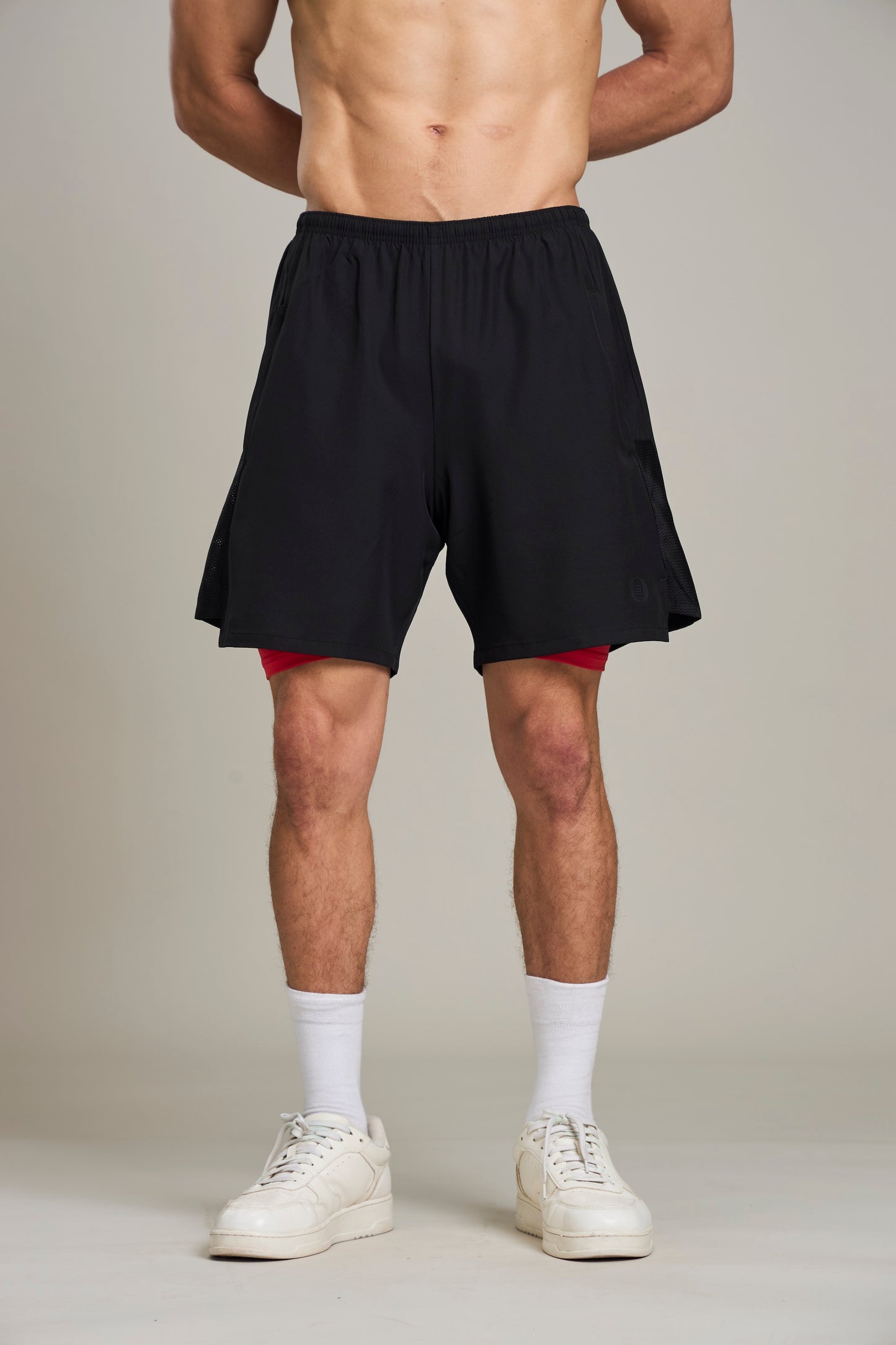Bout 2in1 Compression Shorts - Black & Red
