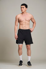 Bout 2in1 Compression Shorts - Black & Grey