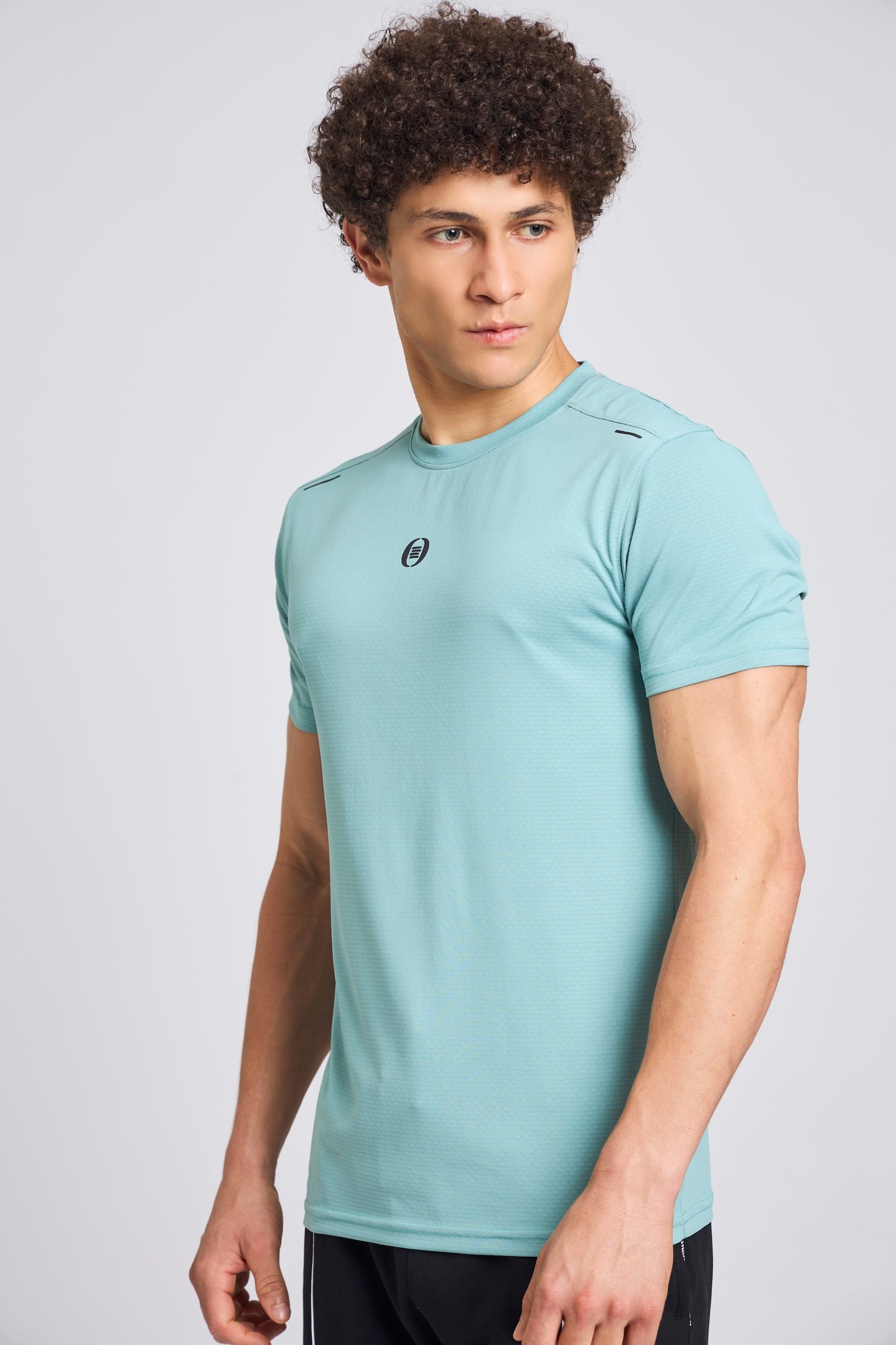 Bout Textured T-Shirt - Teal Blue