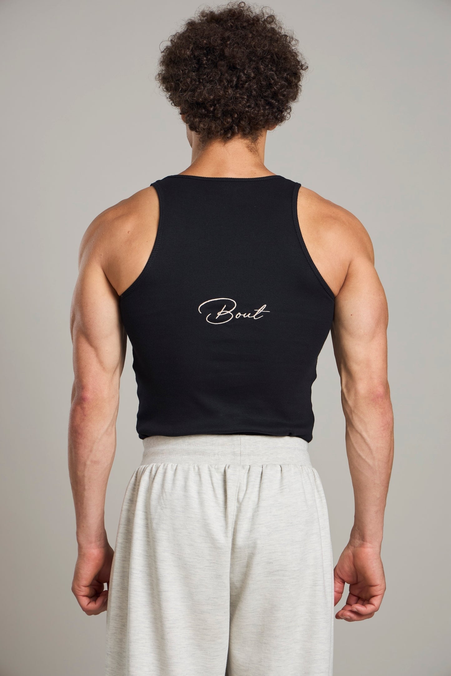 Bout Ribbed Cage Tank - Black