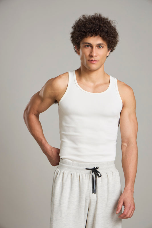 Bout Ribbed Cage Tank - Off White