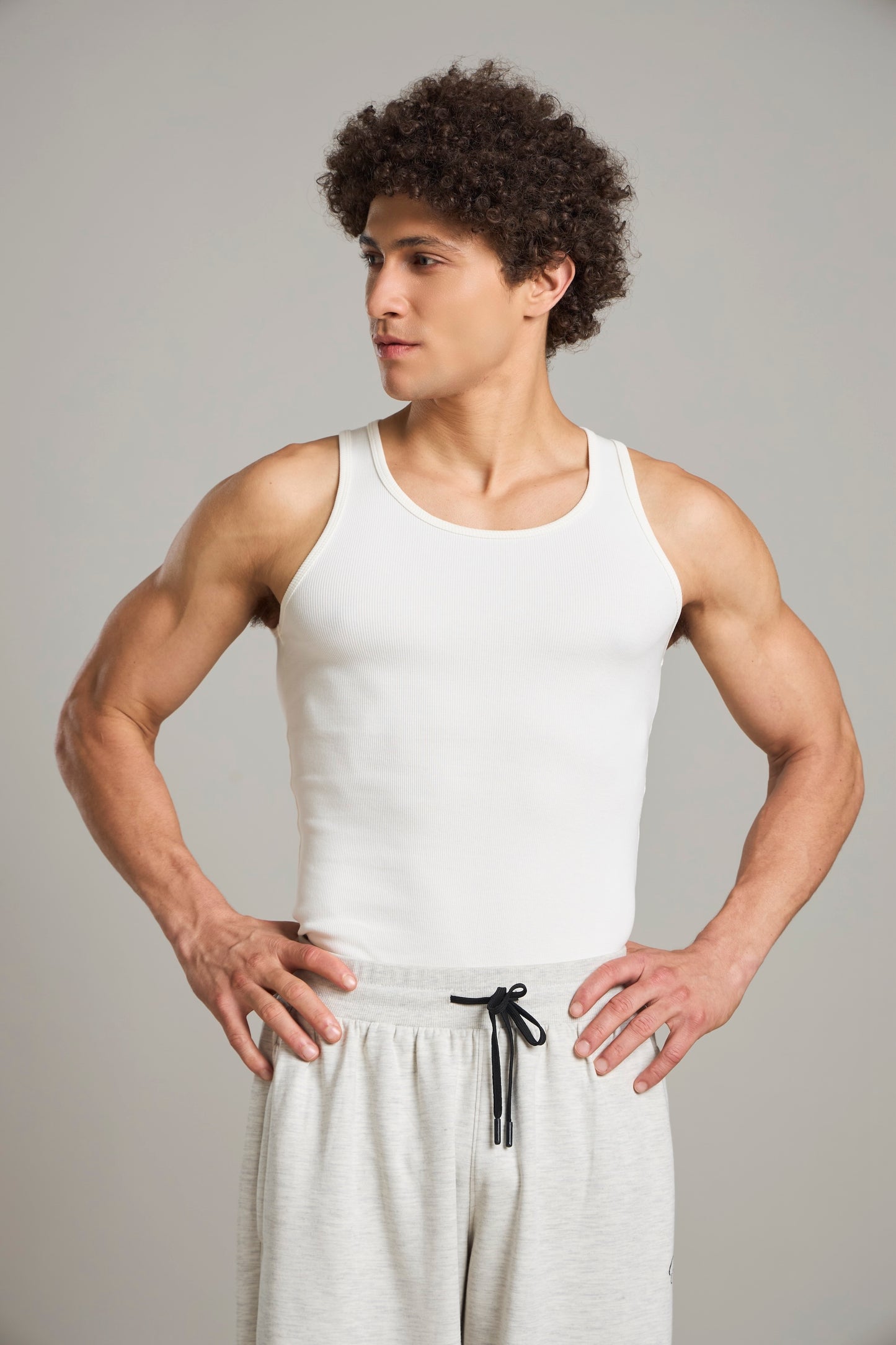 Bout Ribbed Cage Tank - Off White