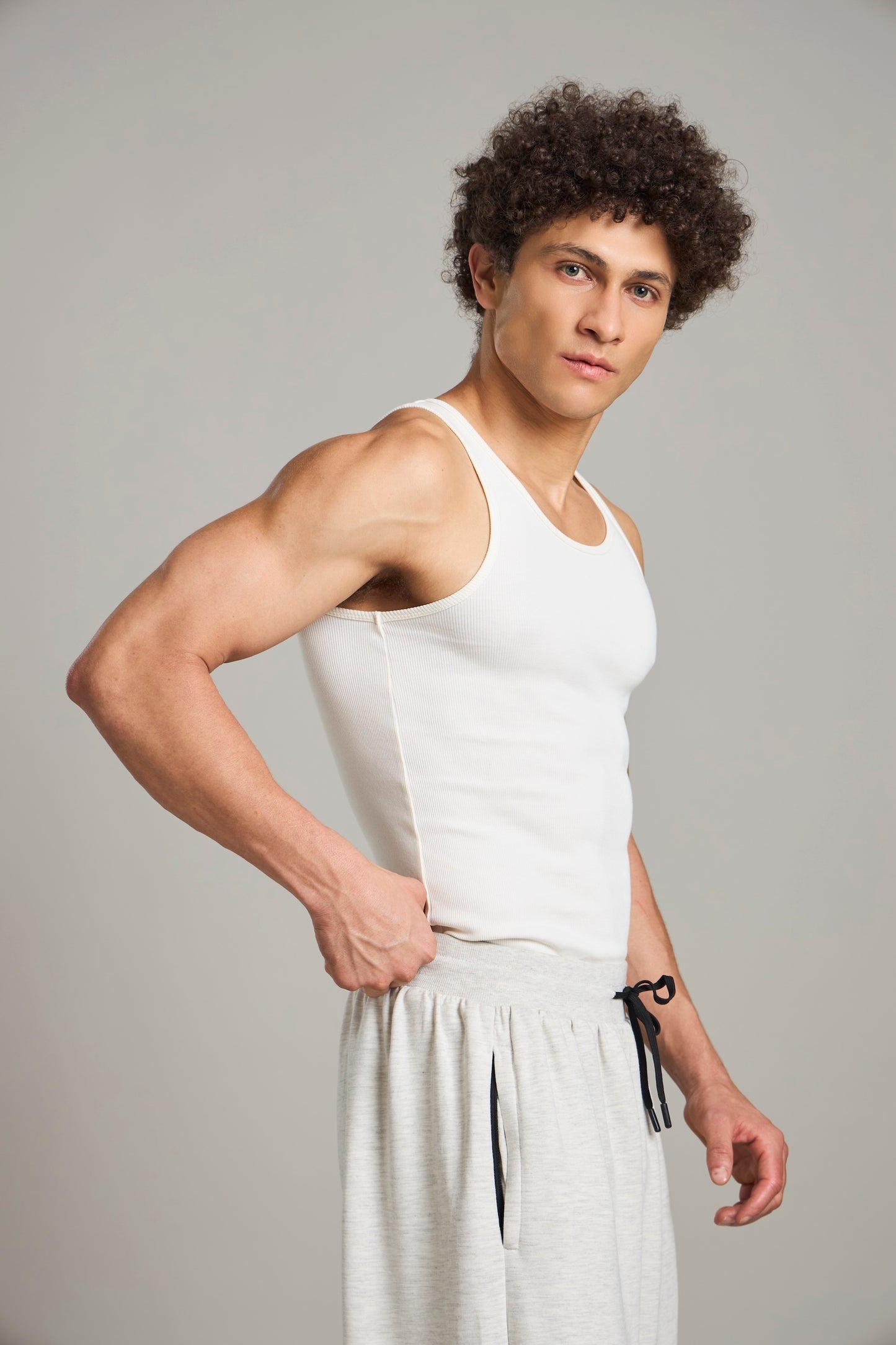 Bout Ribbed Cage Tank - Off White