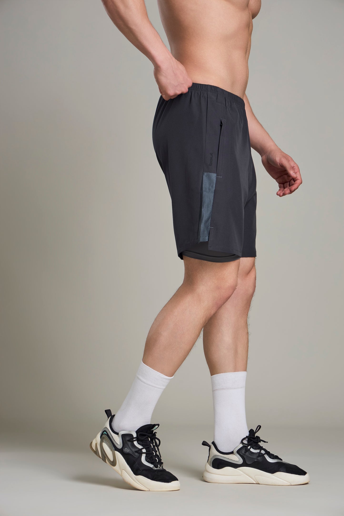 Bout 2in1 Compression Shorts - Black & Black