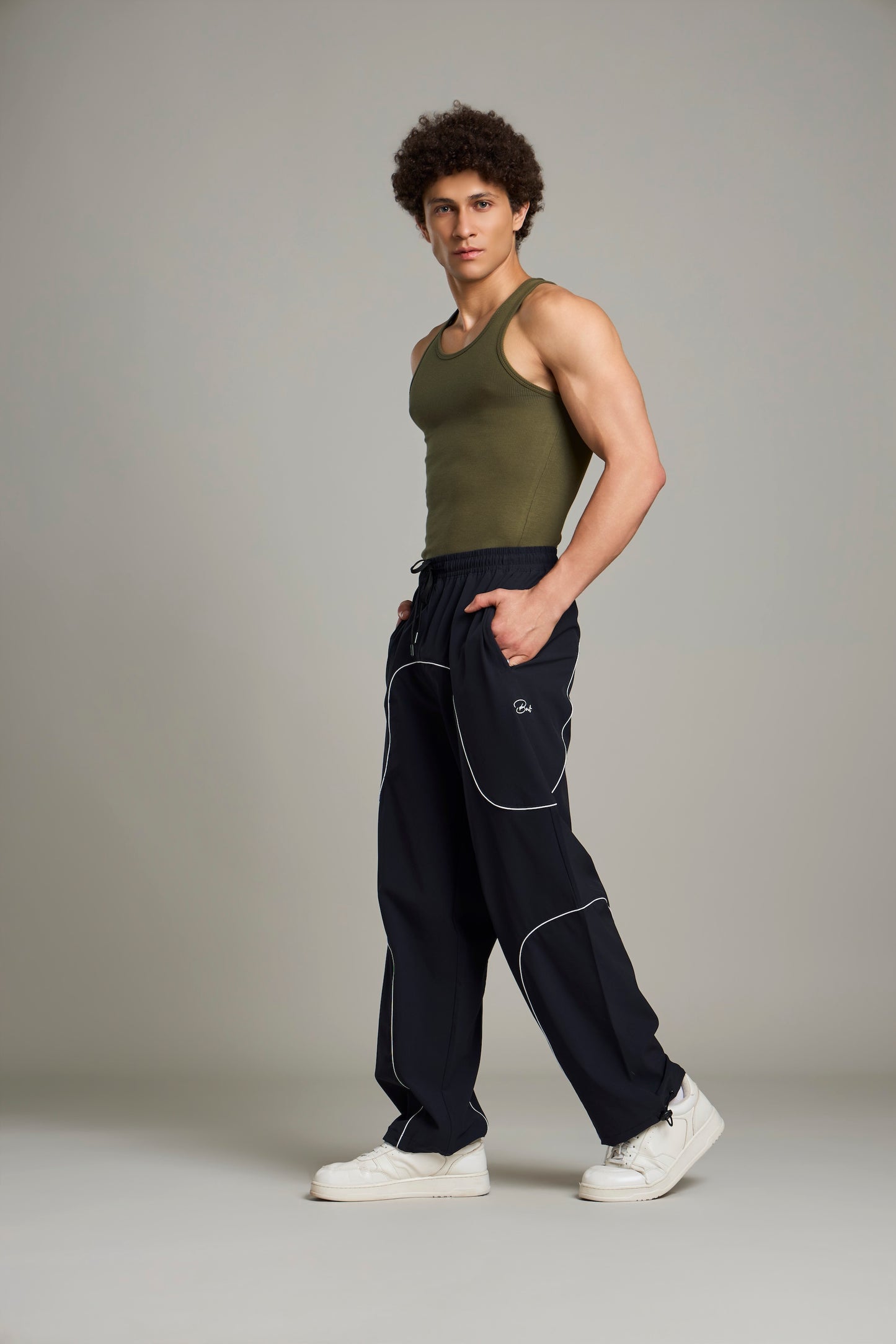 Bout Ribbed Cage Tank - Olive