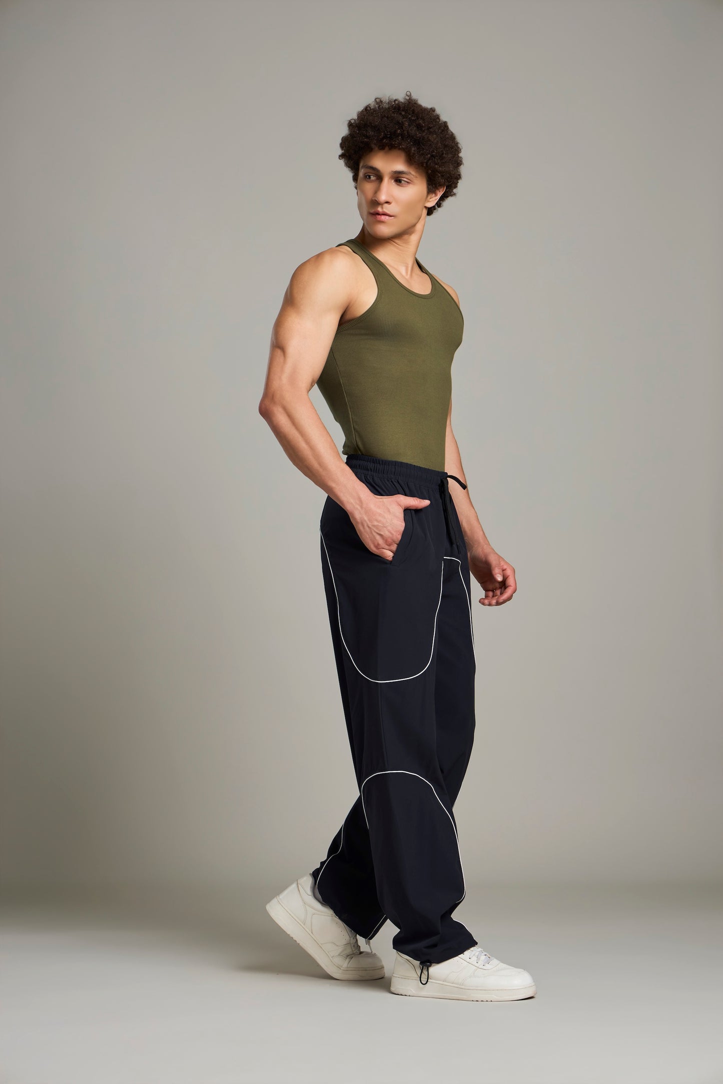 Bout Ribbed Cage Tank - Olive