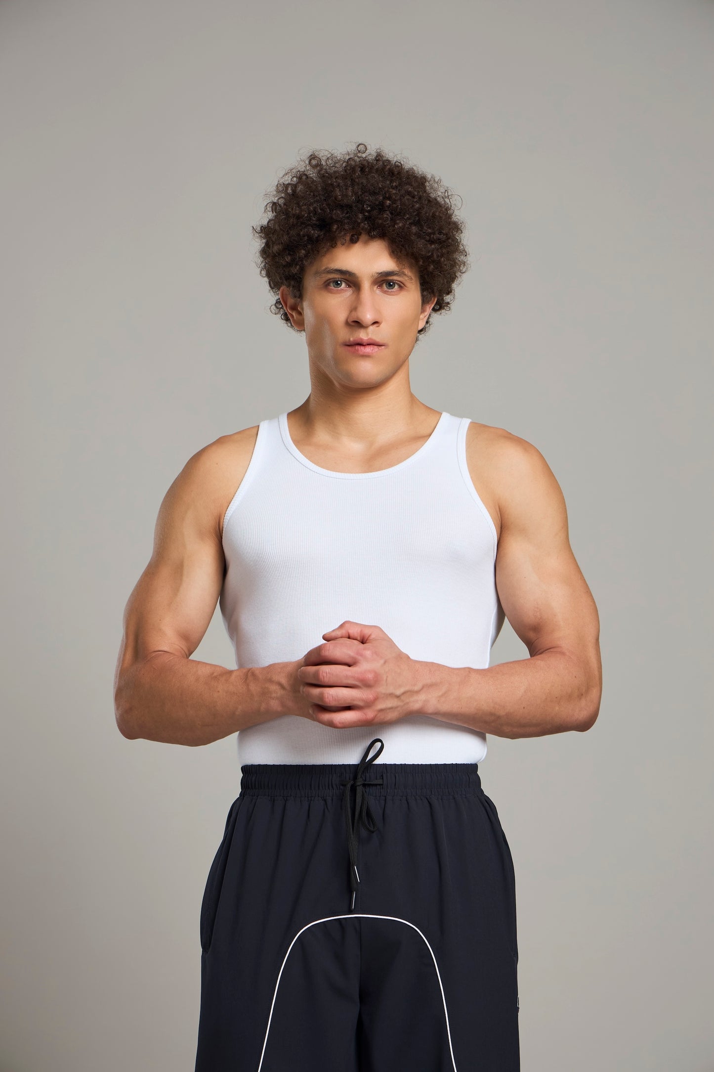 Bout Ribbed Cage Tank -White