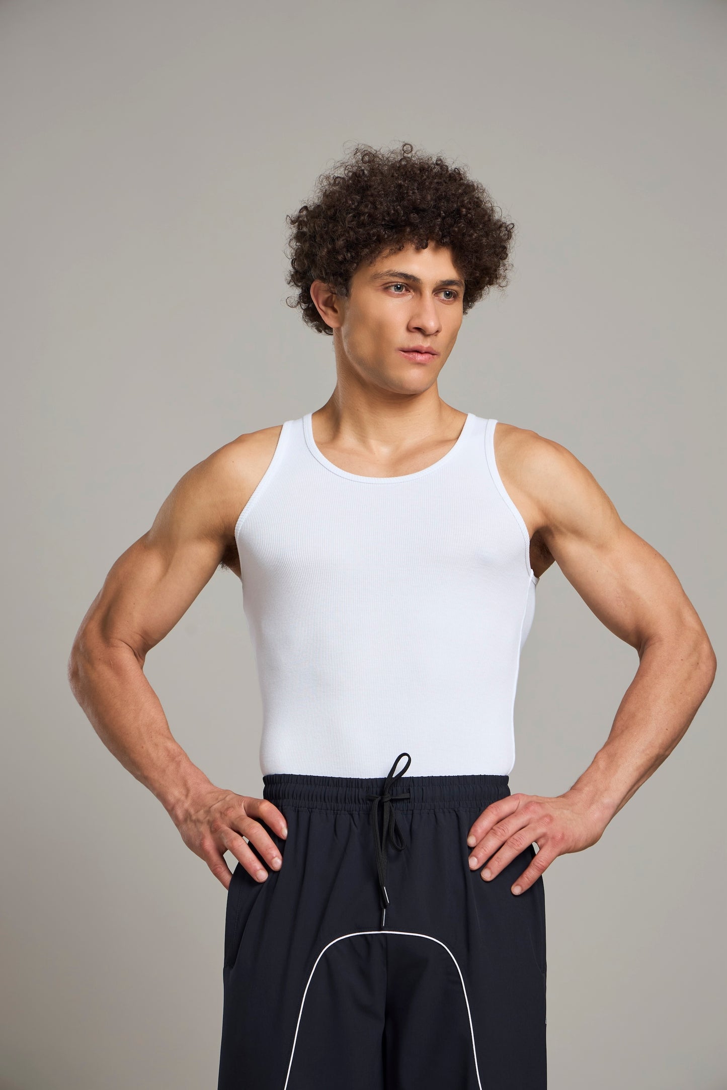 Bout Ribbed Cage Tank -White