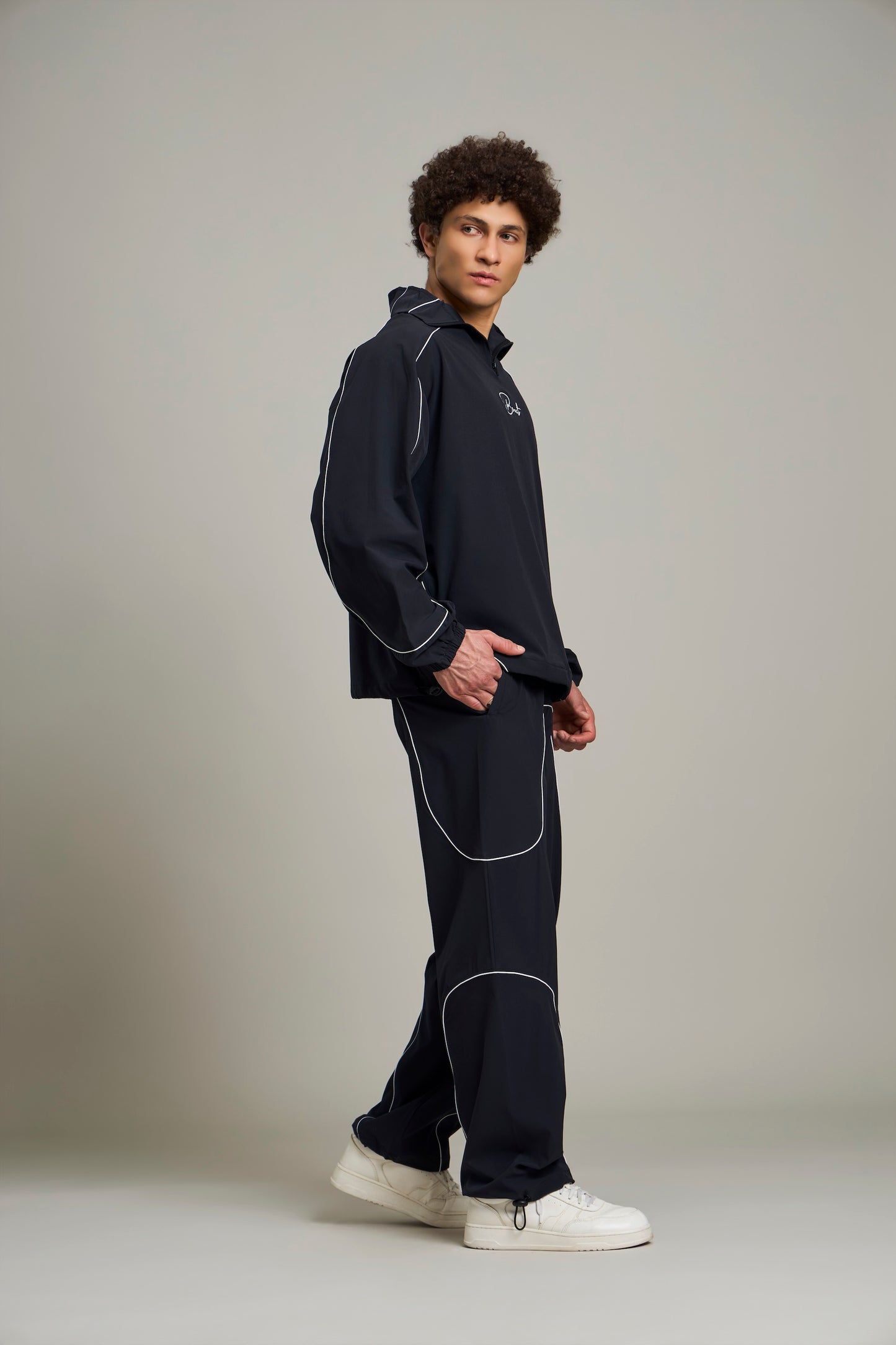 Bout Street Motion Tracksuit Set - Black