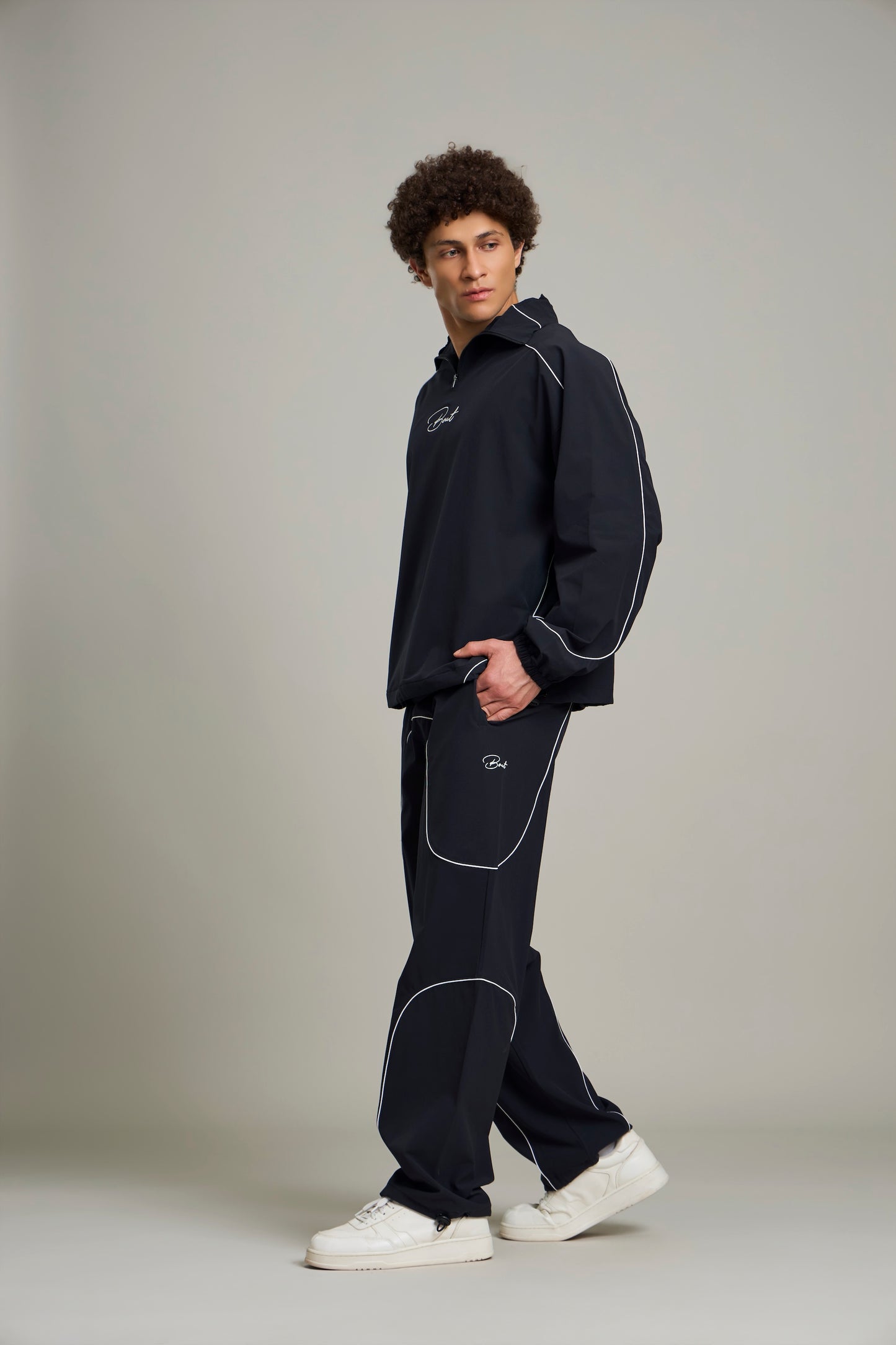 Bout Street Motion Tracksuit Set - Black