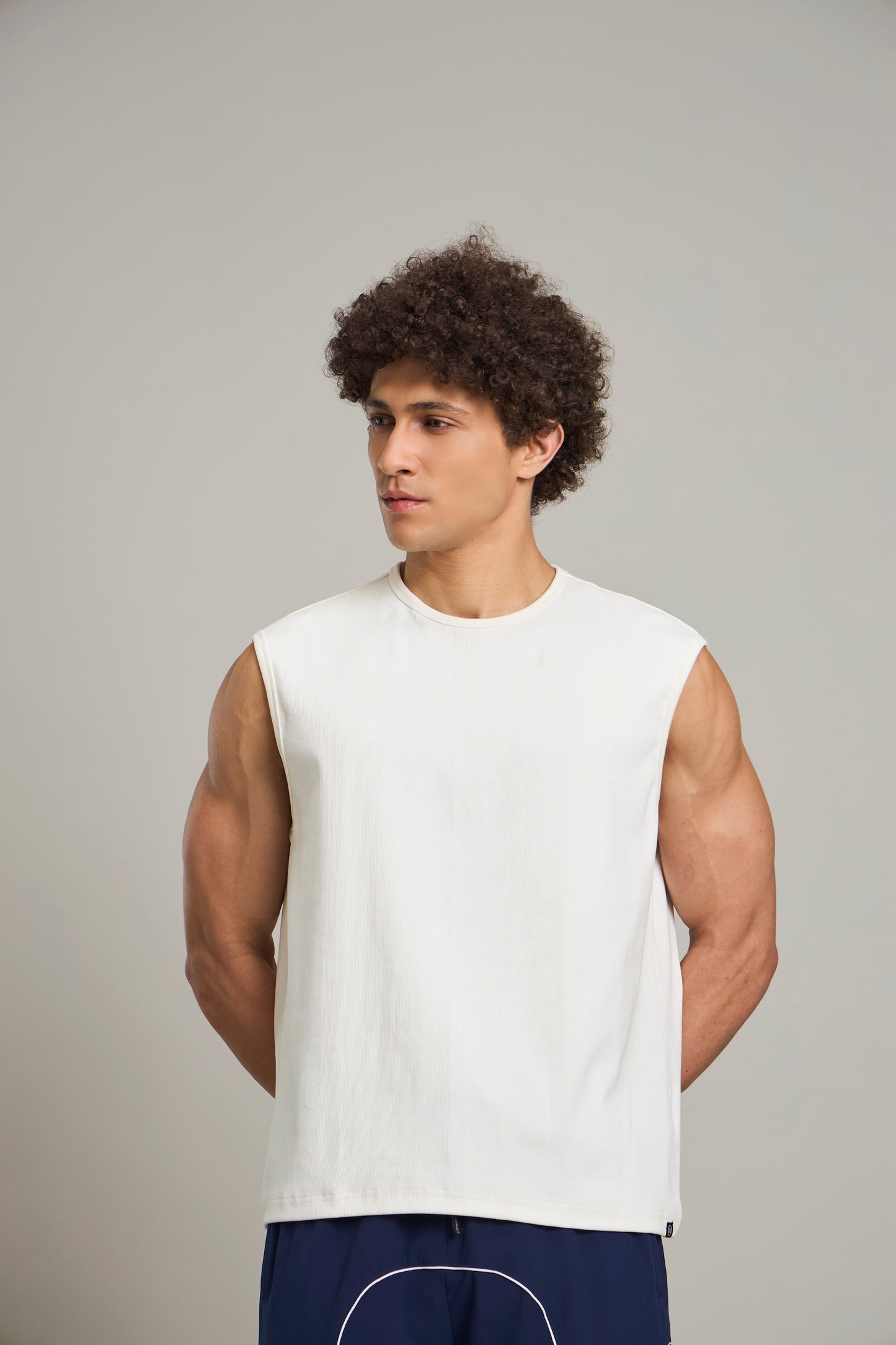 Bout Ribbed Muscle Tank - Off White