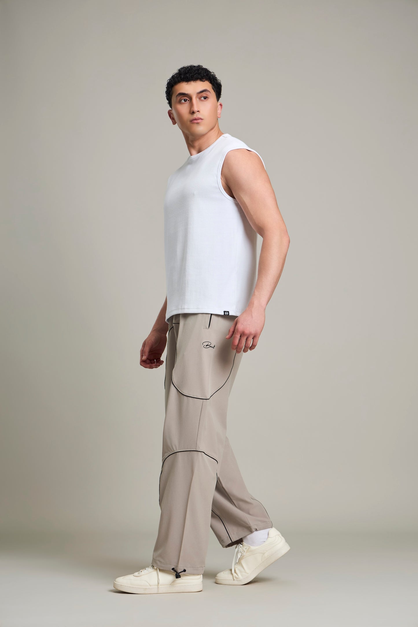 Bout Ribbed Muscle Tank - White