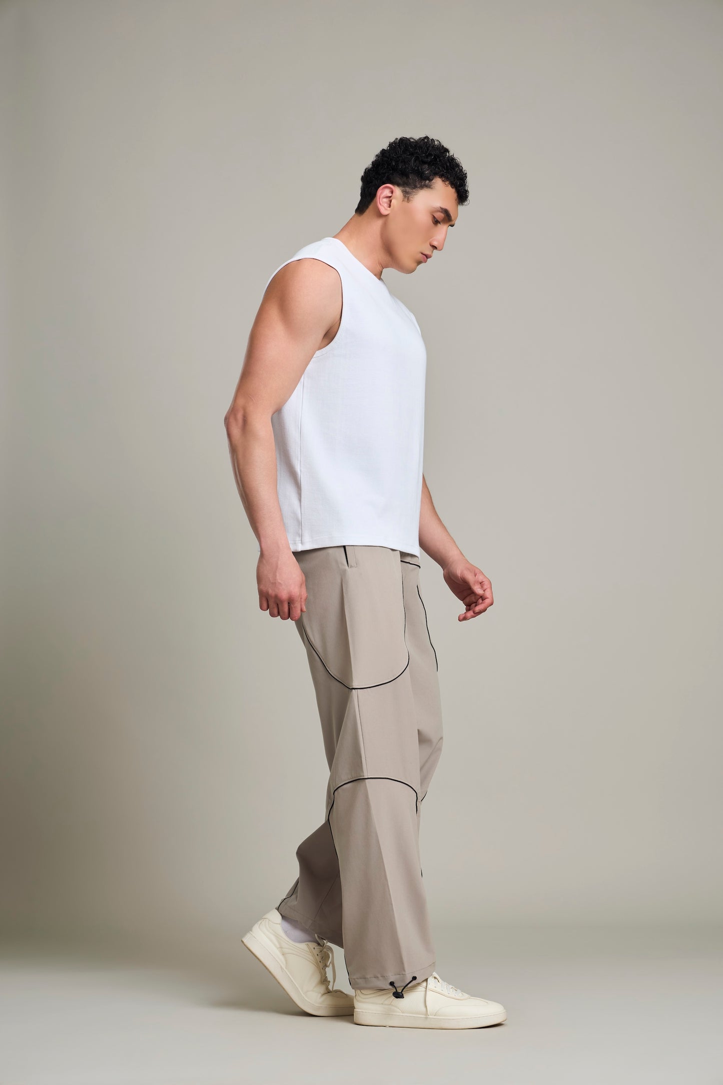 Bout Ribbed Muscle Tank - White