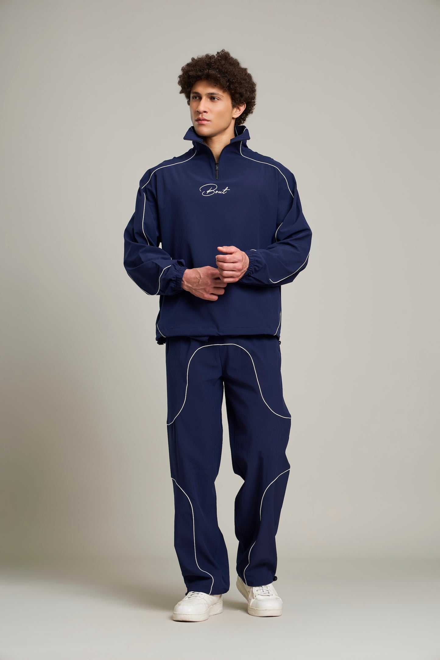 Bout Street Motion Tracksuit Set - Navy Blue