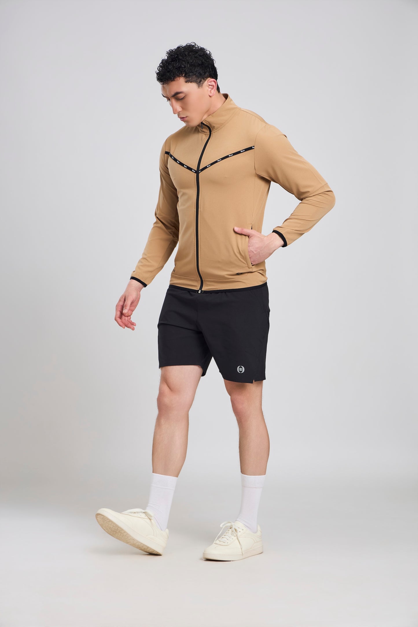 Bout Streetform Track Jacket - Camel Brown