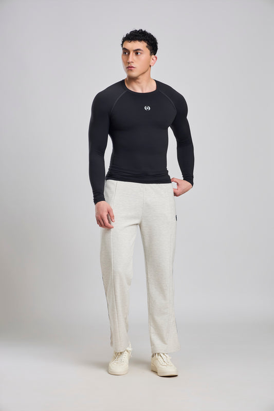 Bout Compression Full Sleeve Tee - Black