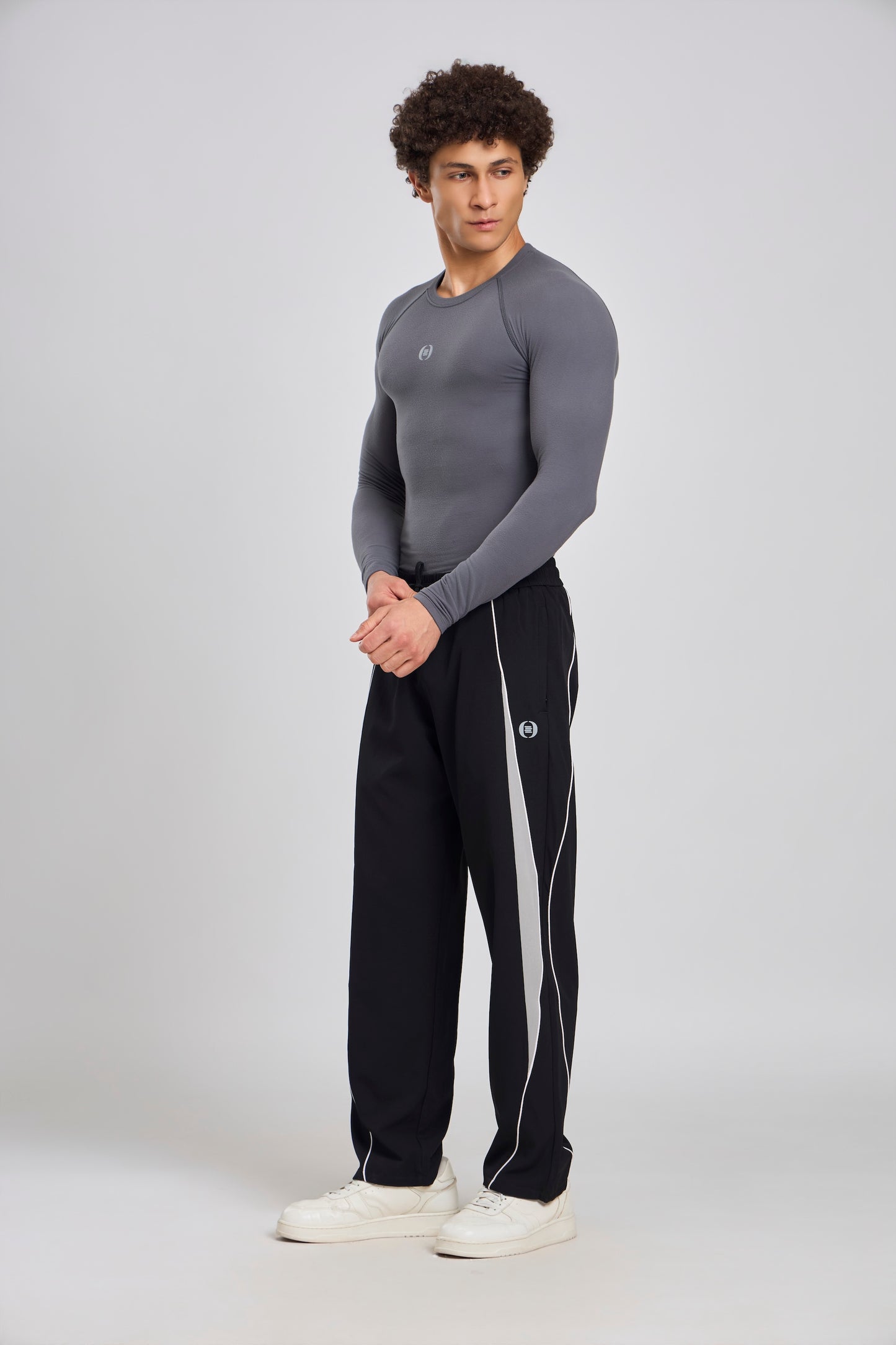 Bout Compression Full Sleeve Tee - Grey