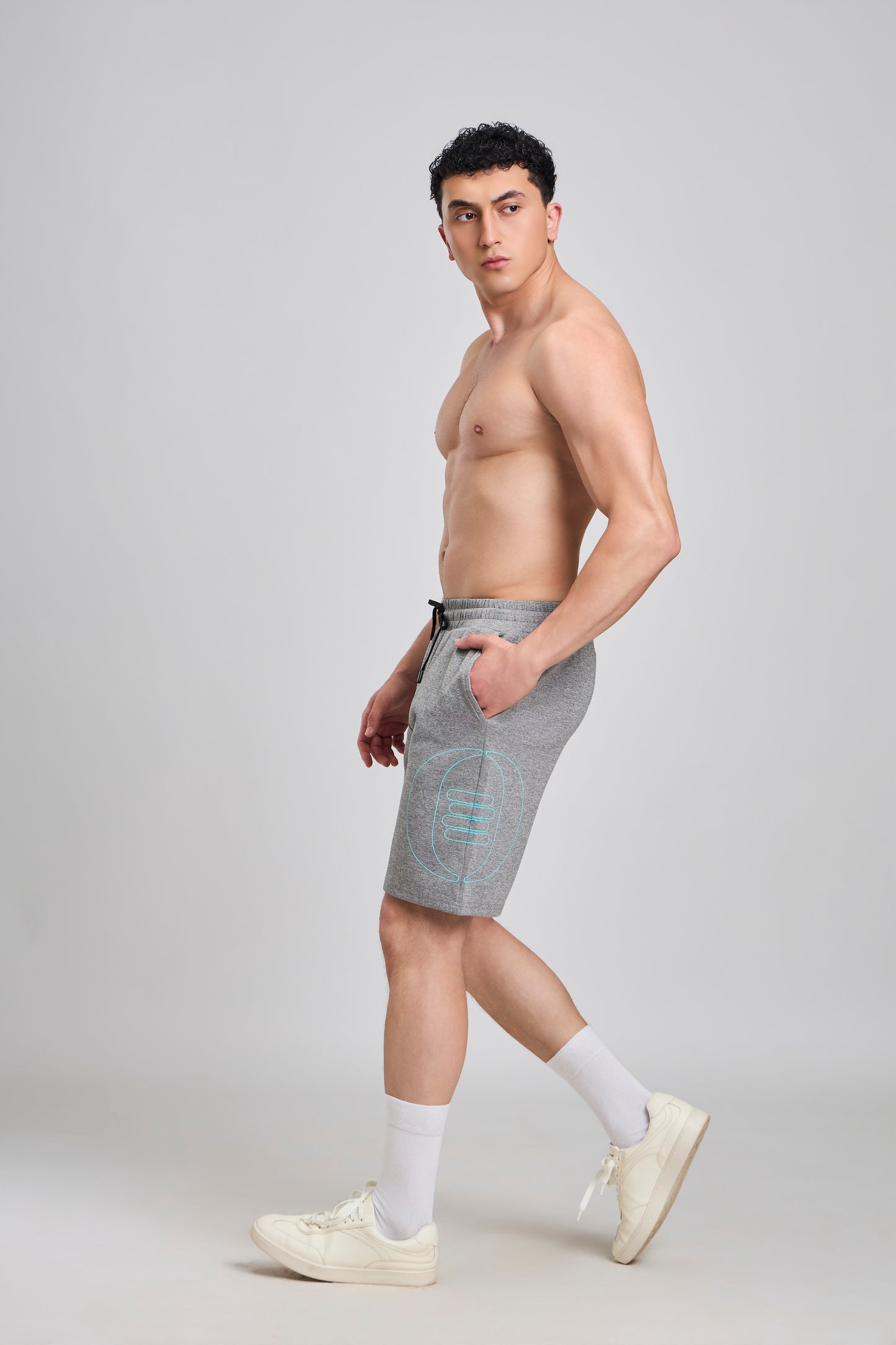 Bout Leisure Performance Shorts - Light Grey