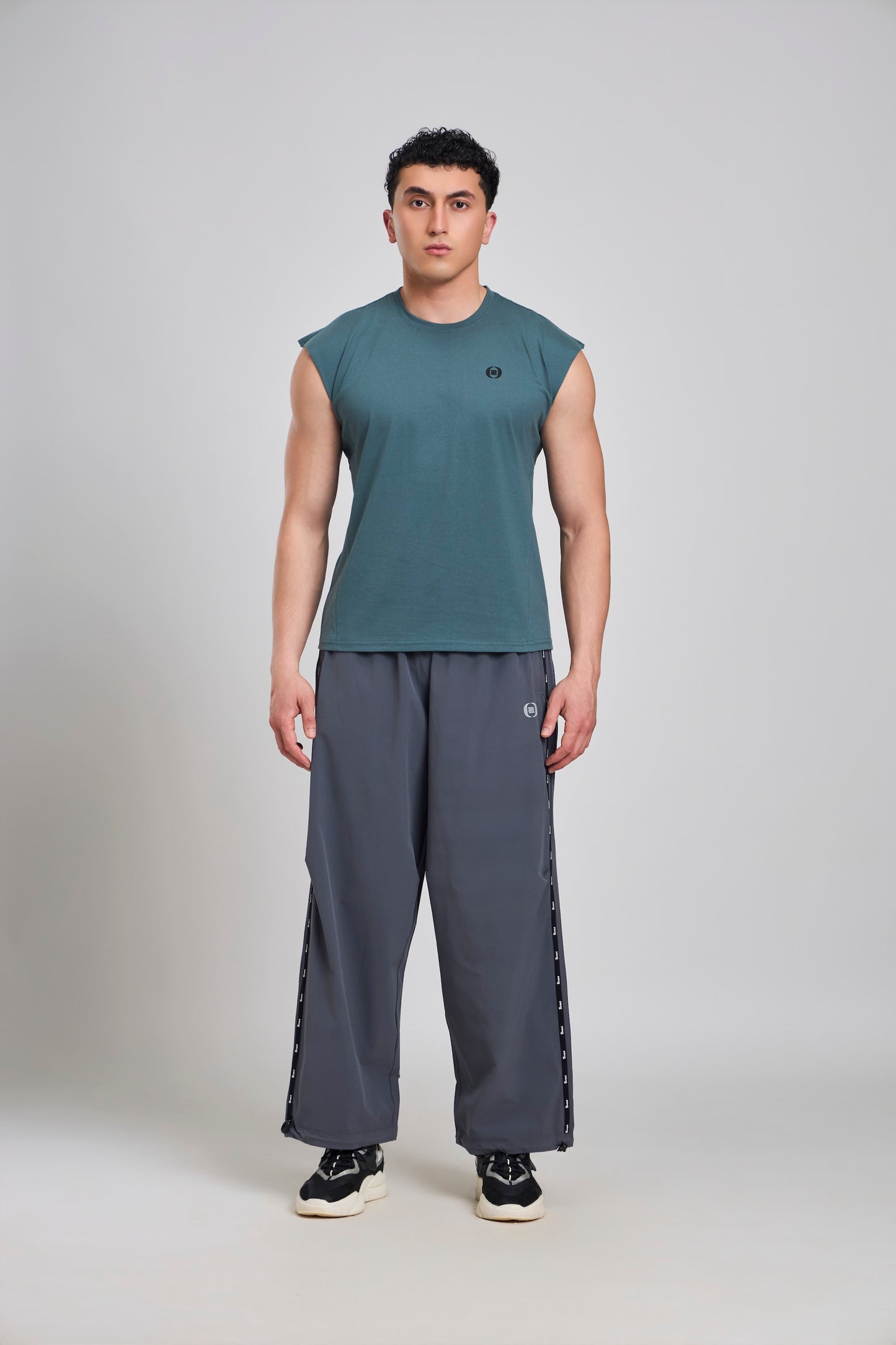 Bout Muscle Tank - Slate Teal