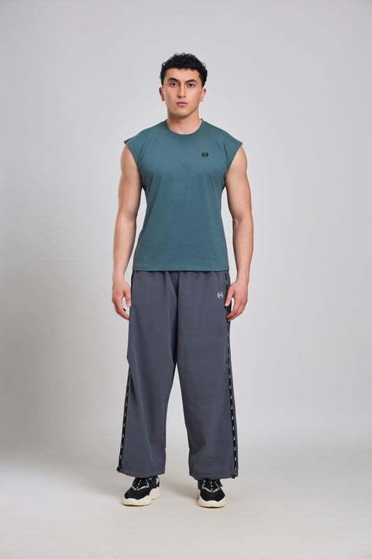 Bout Muscle Tank - Slate Teal