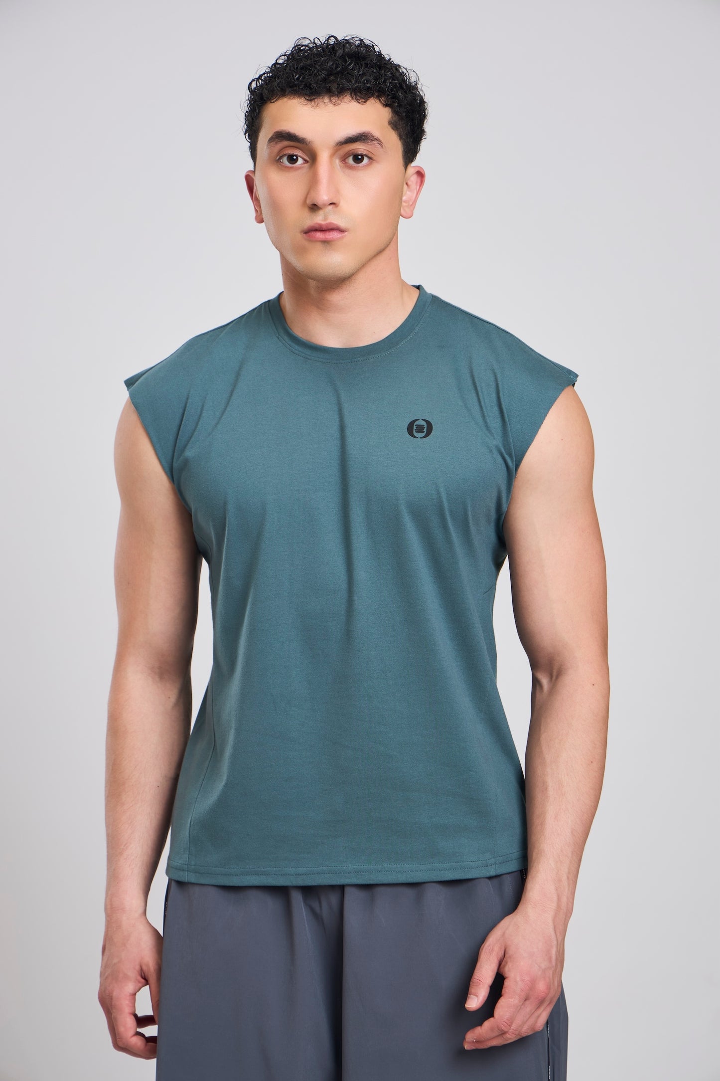 Bout Muscle Tank - Slate Teal